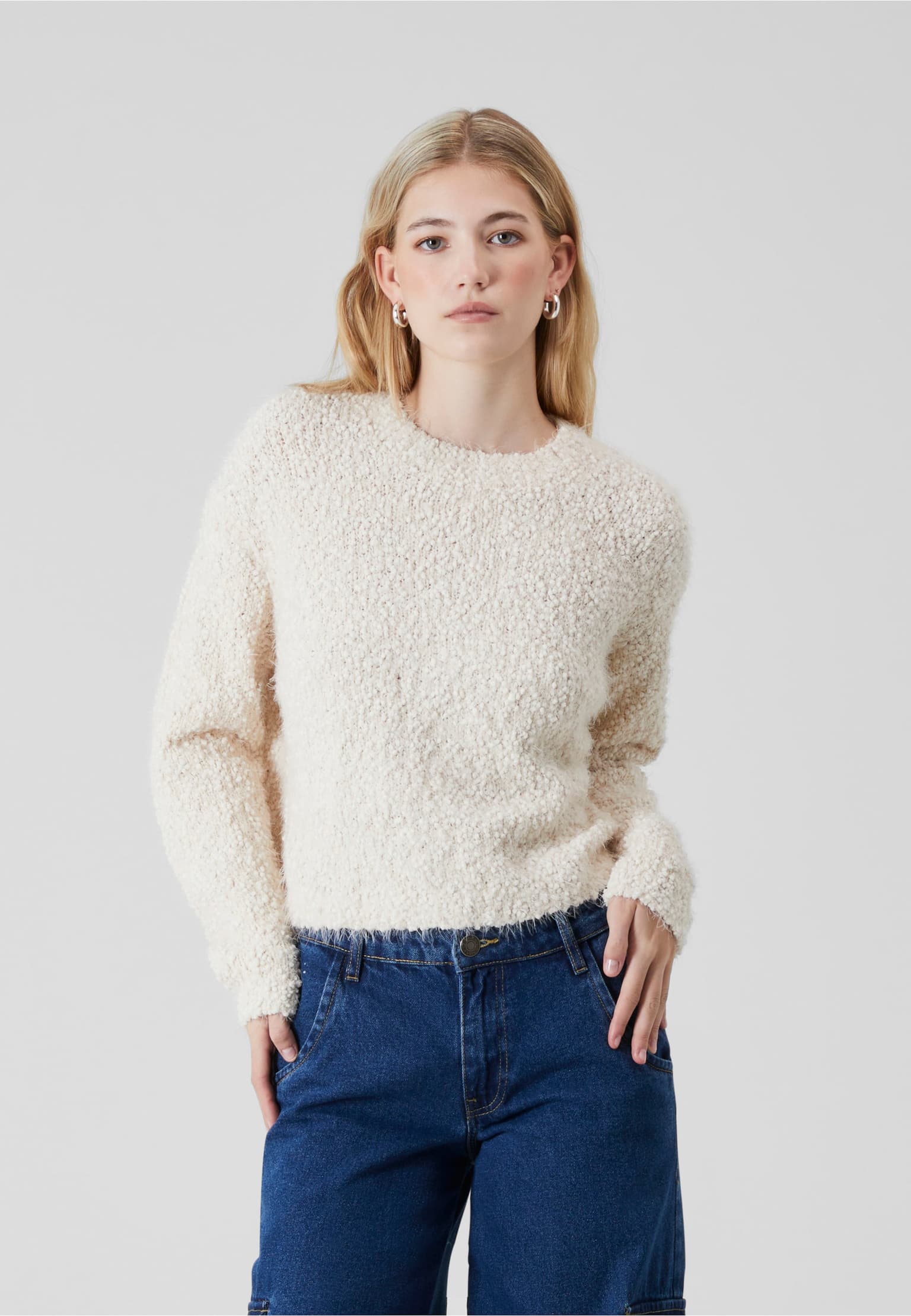 Noisy May NMSASSY L/S O-NECK KNIT FWD