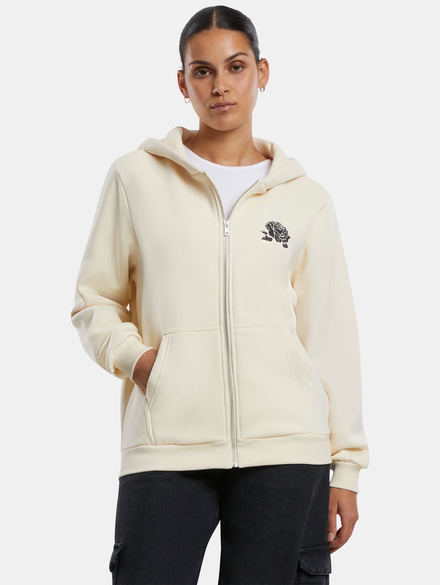 Miss Tee Romantic Dreamers Ladies Fluffy Zip Hoody