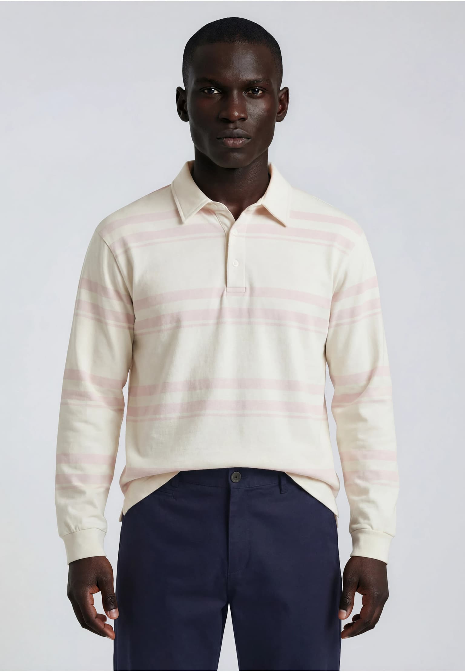 Minimum Tate rlx ls strp polo
