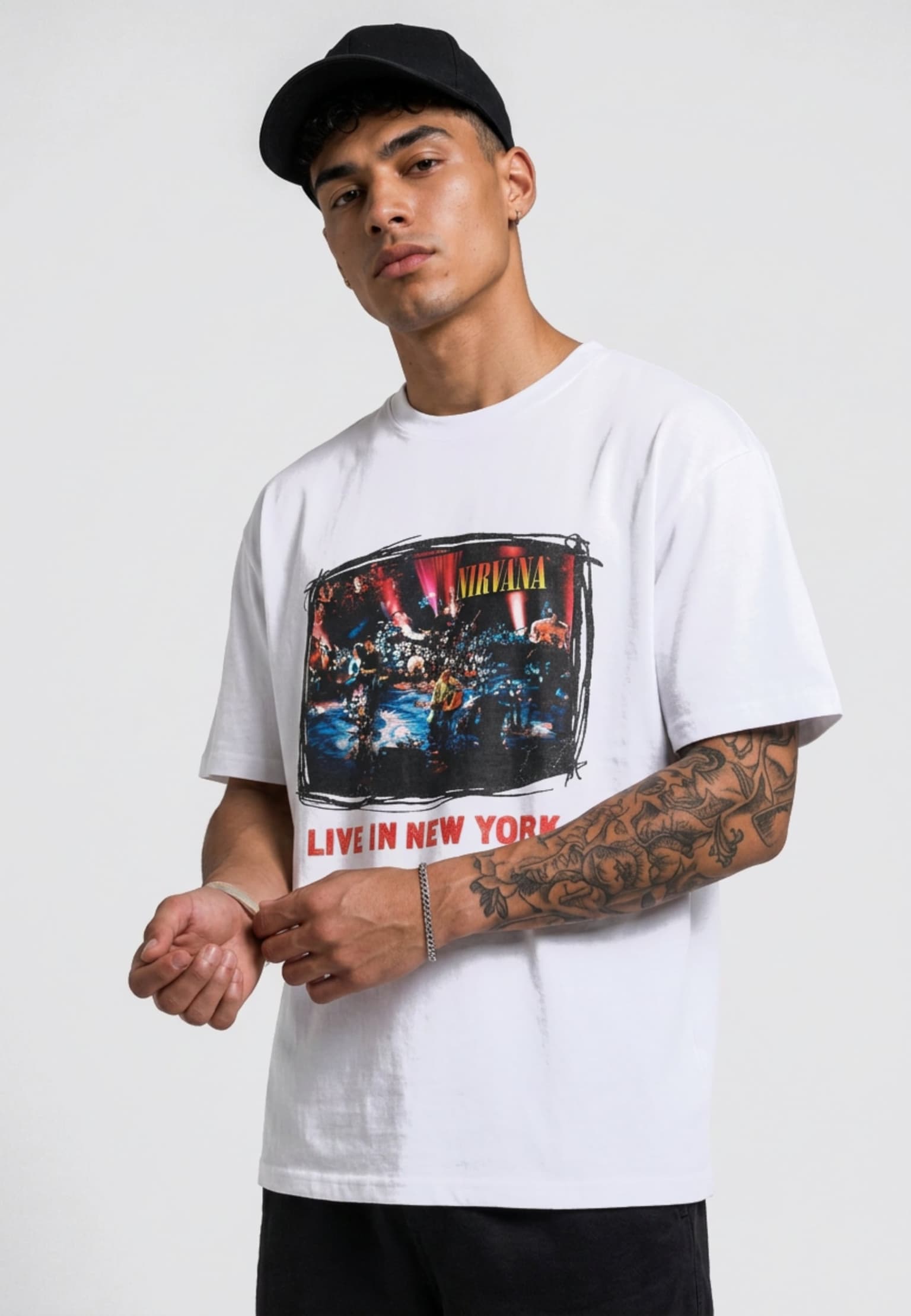 Merchcode Nirvana Live in New York Loose Tee