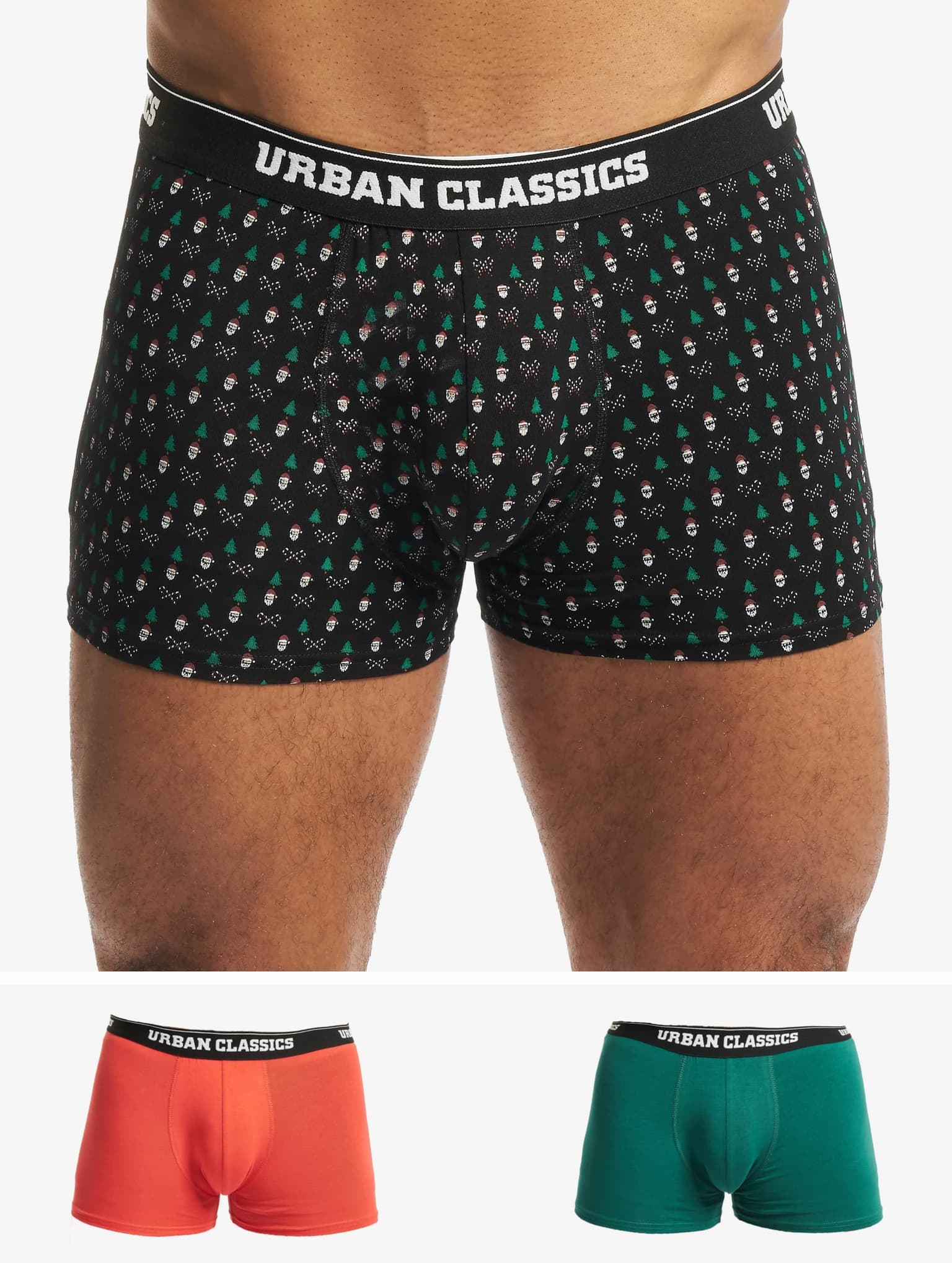 Urban Classics Essentials X-Mas Boxer Short 3-Pack