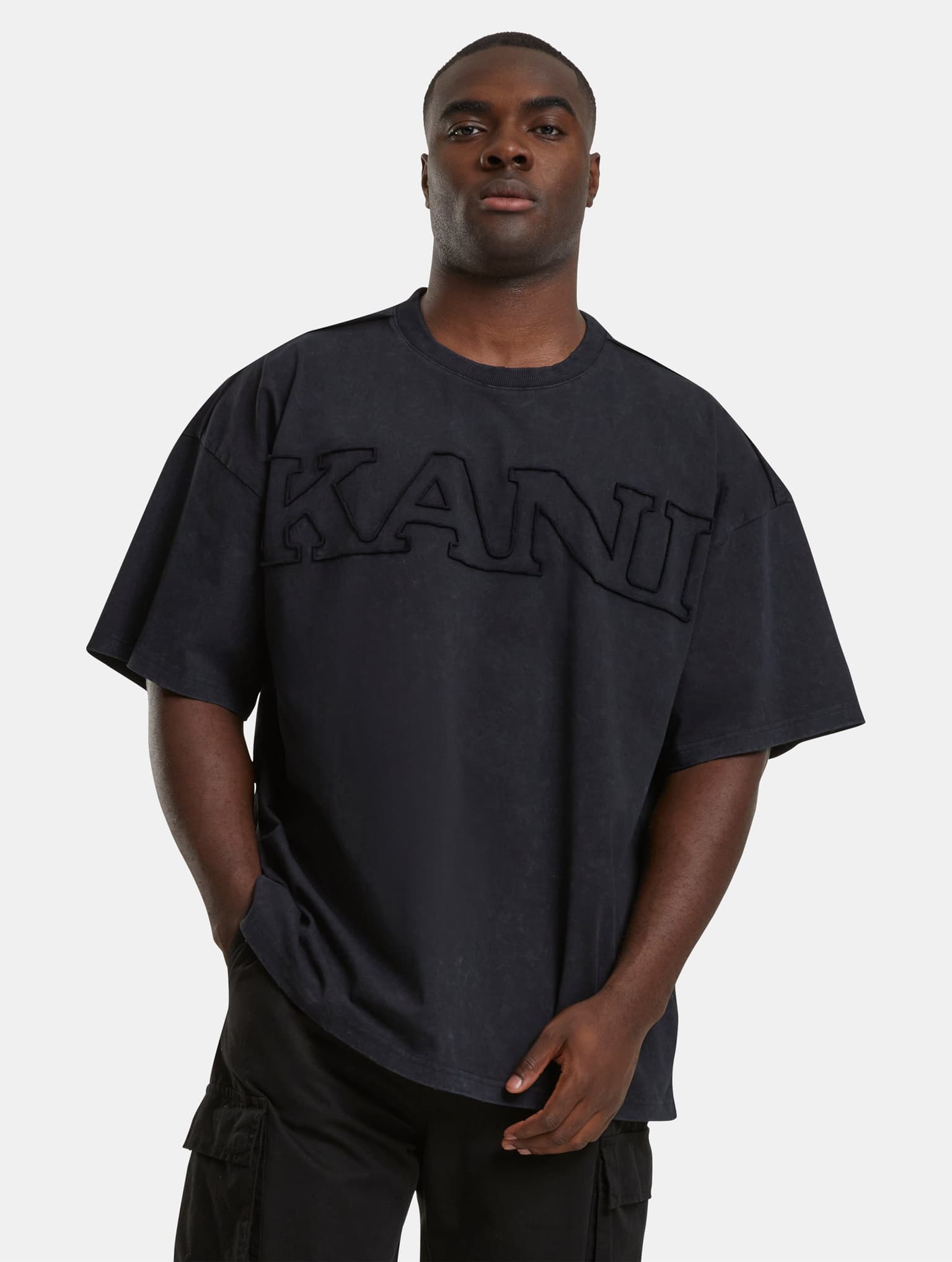 KM242-006-3 Karl Kani Retro Washed Distressed Boxy Tee