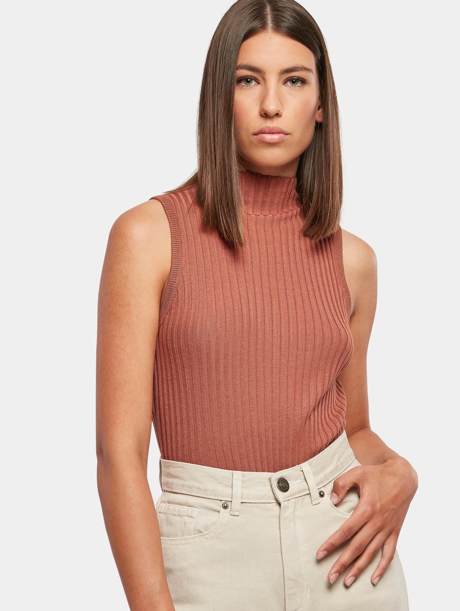Urban Classics Ladies Rib Knit Sleevless Body