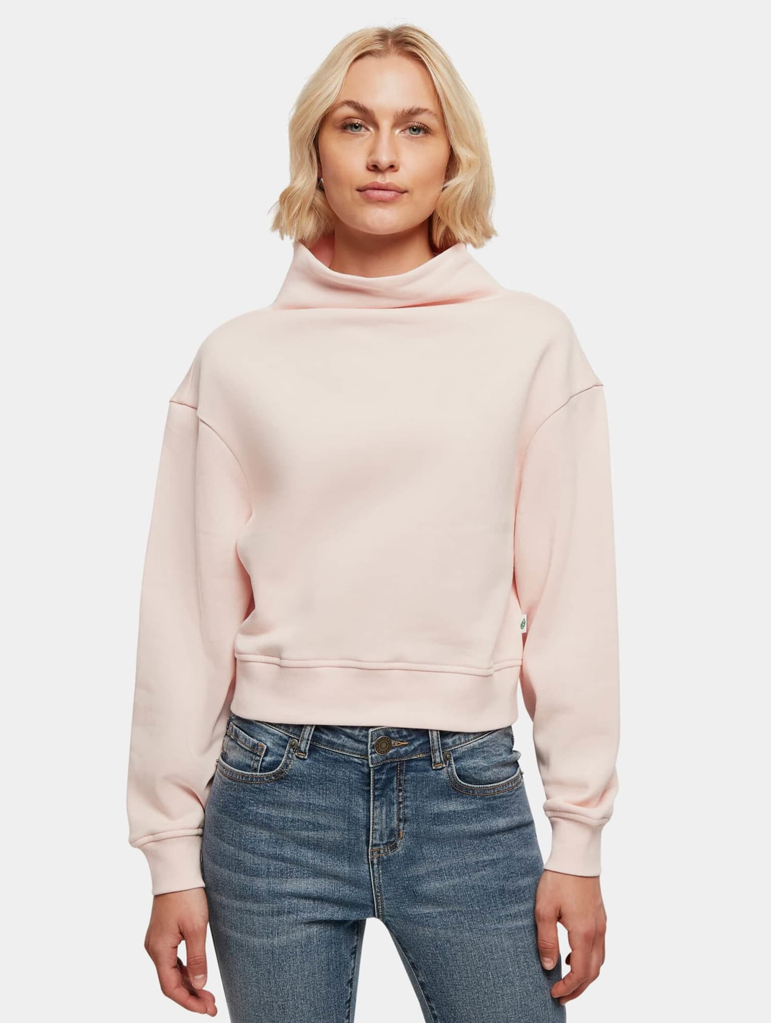 Urban Classics Ladies Essentials Short High Neck Crew