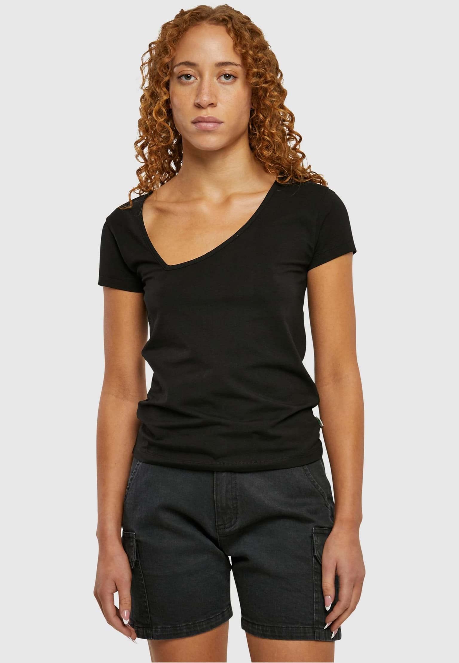 Urban Classics Ladies Essentials Asymmetric Neckline Tee