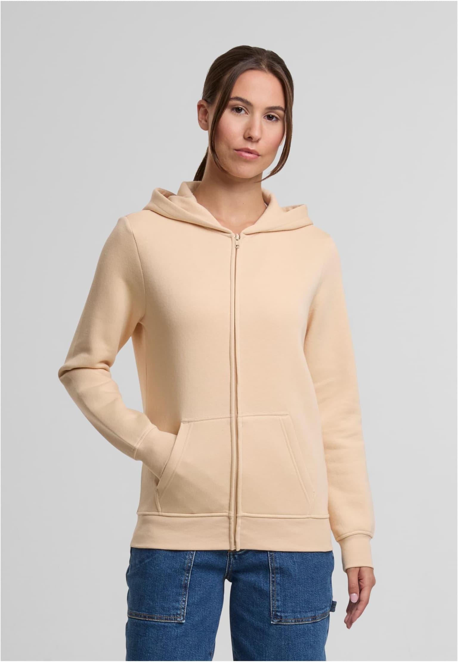 Urban Classics Ladies Basic Essential Zip Hoody