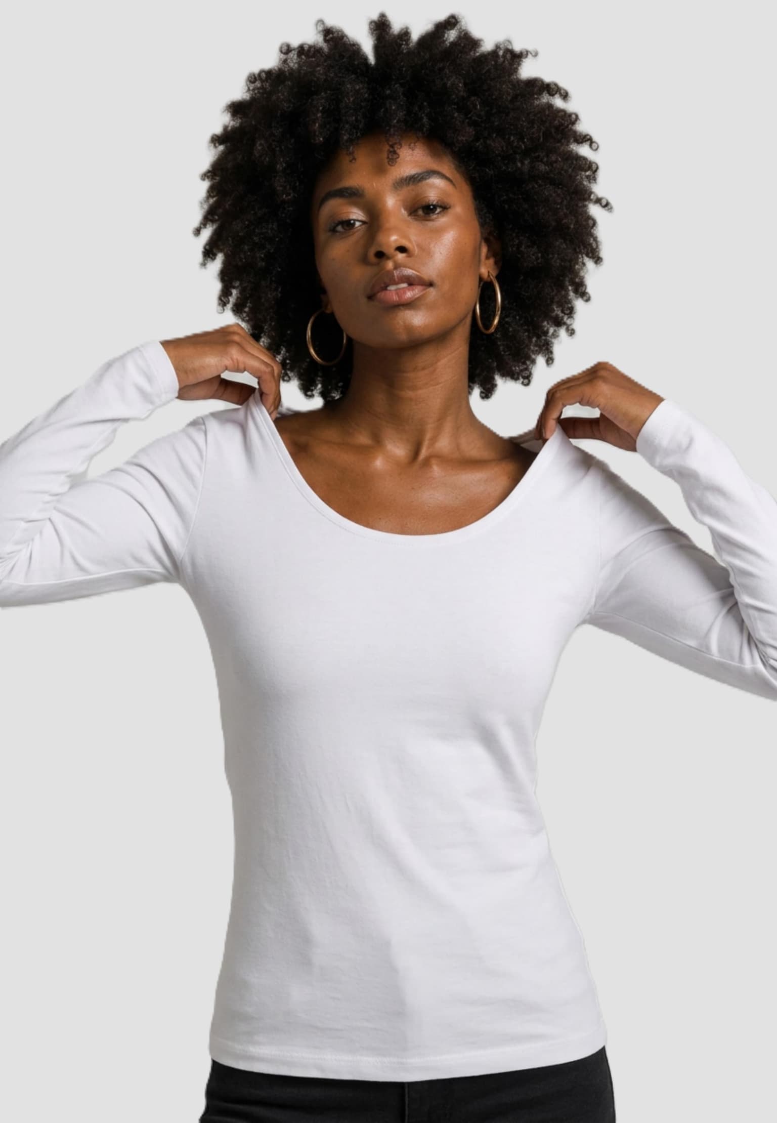 Urban Classics Ladies Wide Neck Longsleeve