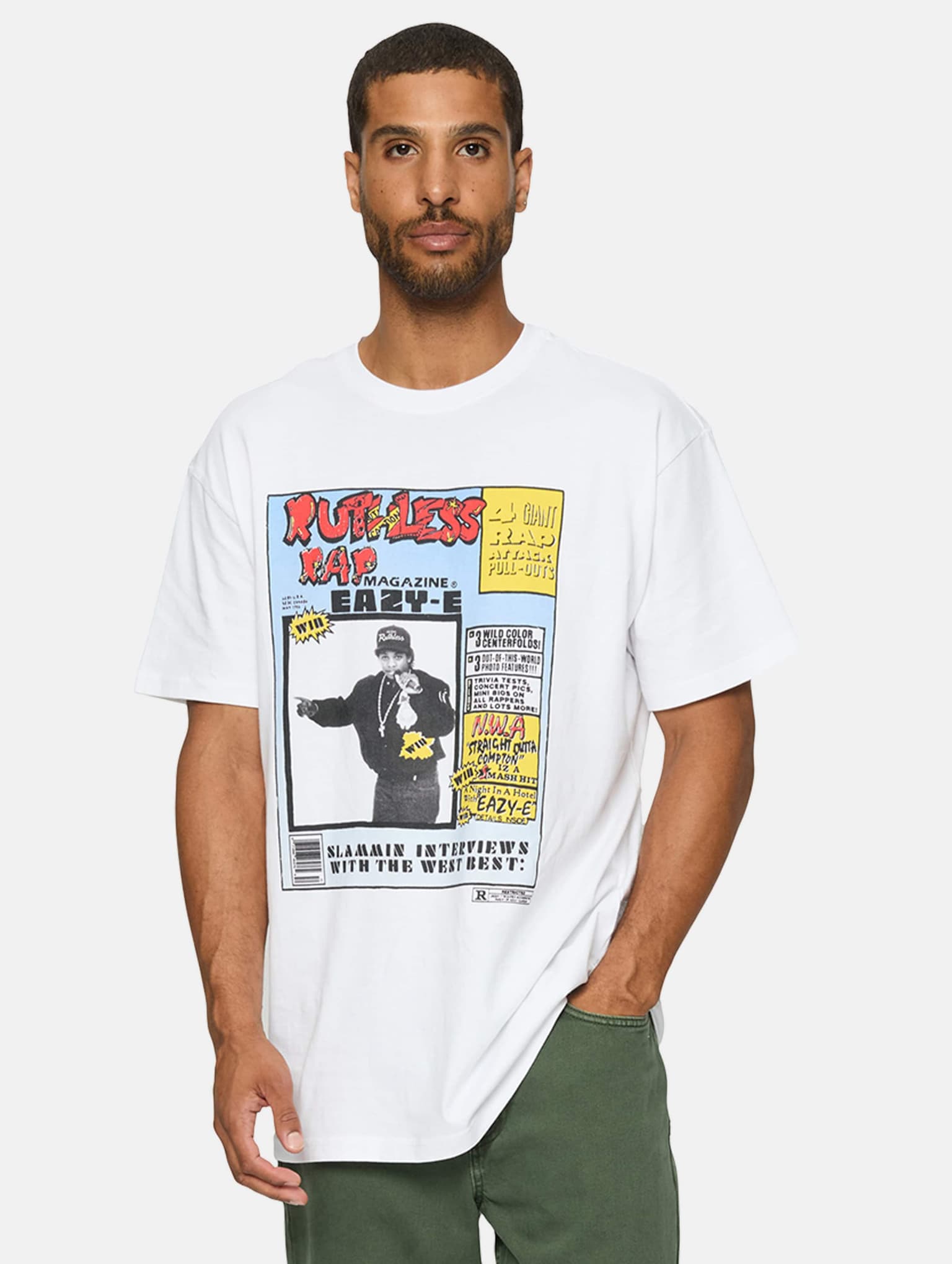 Merchcode Eazy-E RAP Magazine Oversize Tee