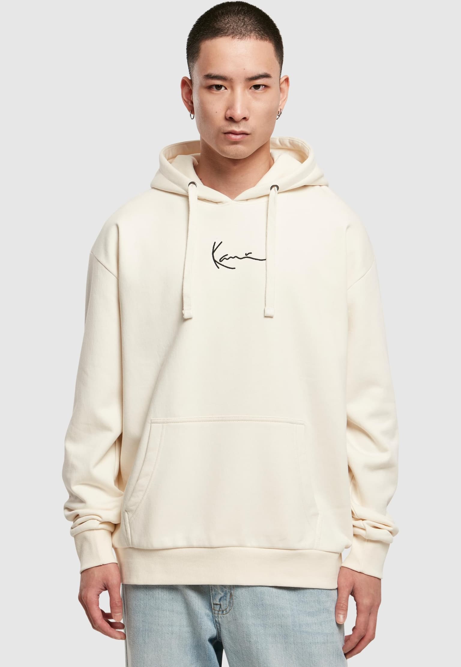 Karl Kani KK Small Signature Essential Hoodie off white