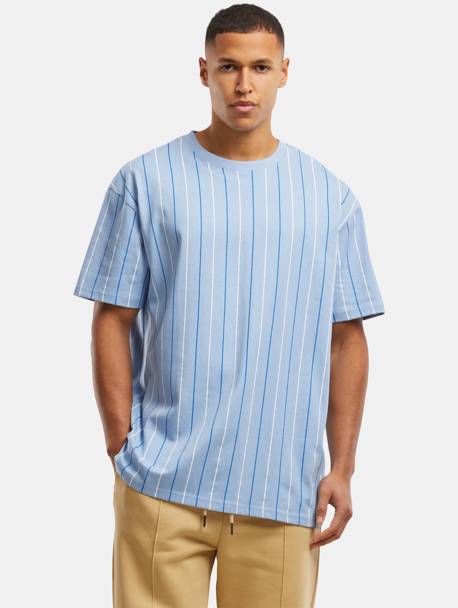 Urban Classics Printed Pinstripe Tee