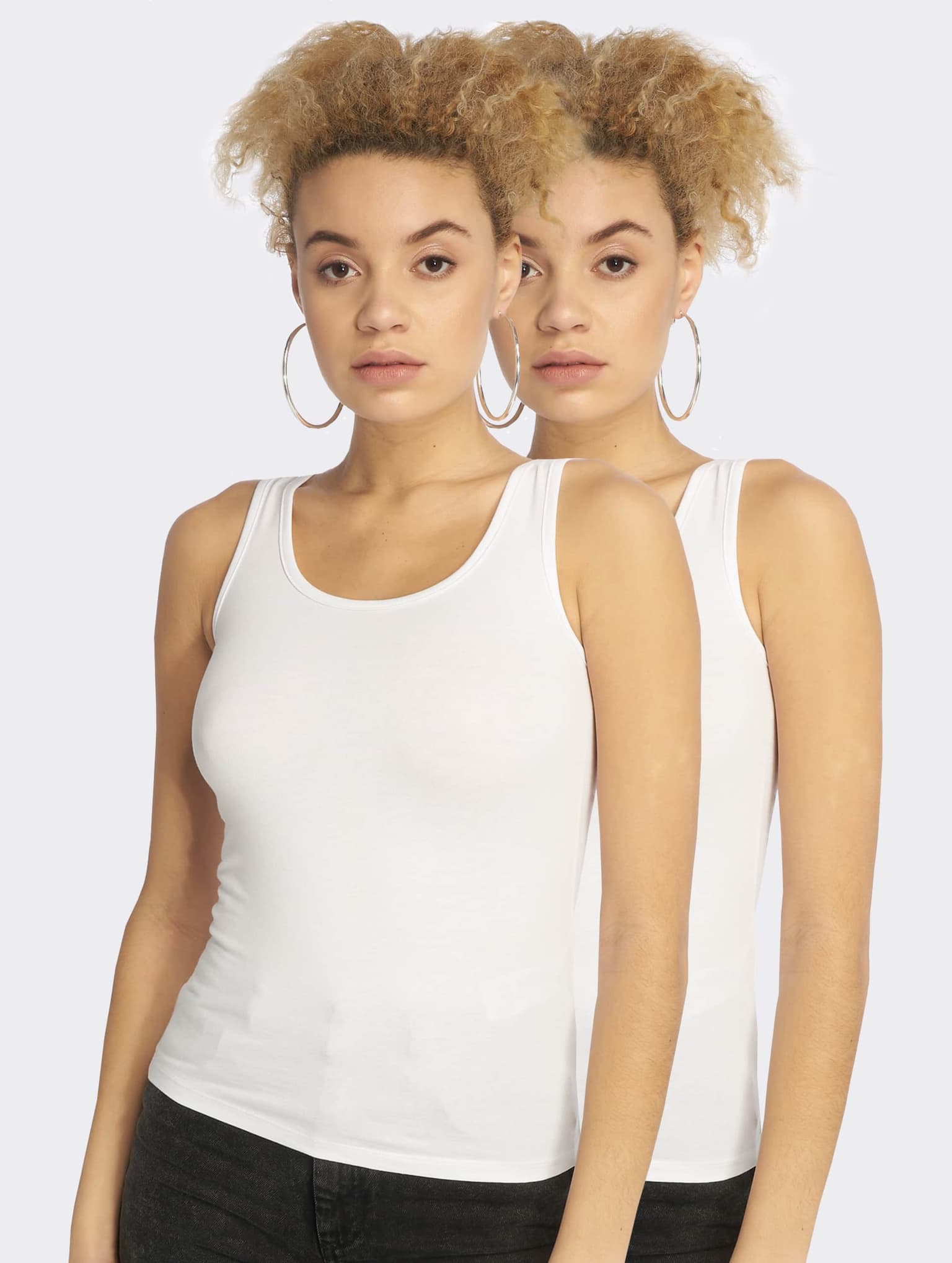 Urban Classics Ladies 2-Pack Basic Stretch Top