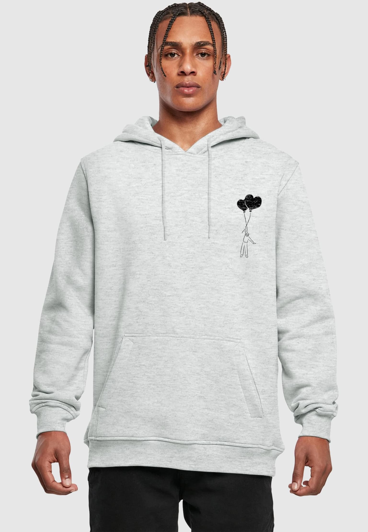 Merchcode Love In The Air Fitted Heavy Hoody