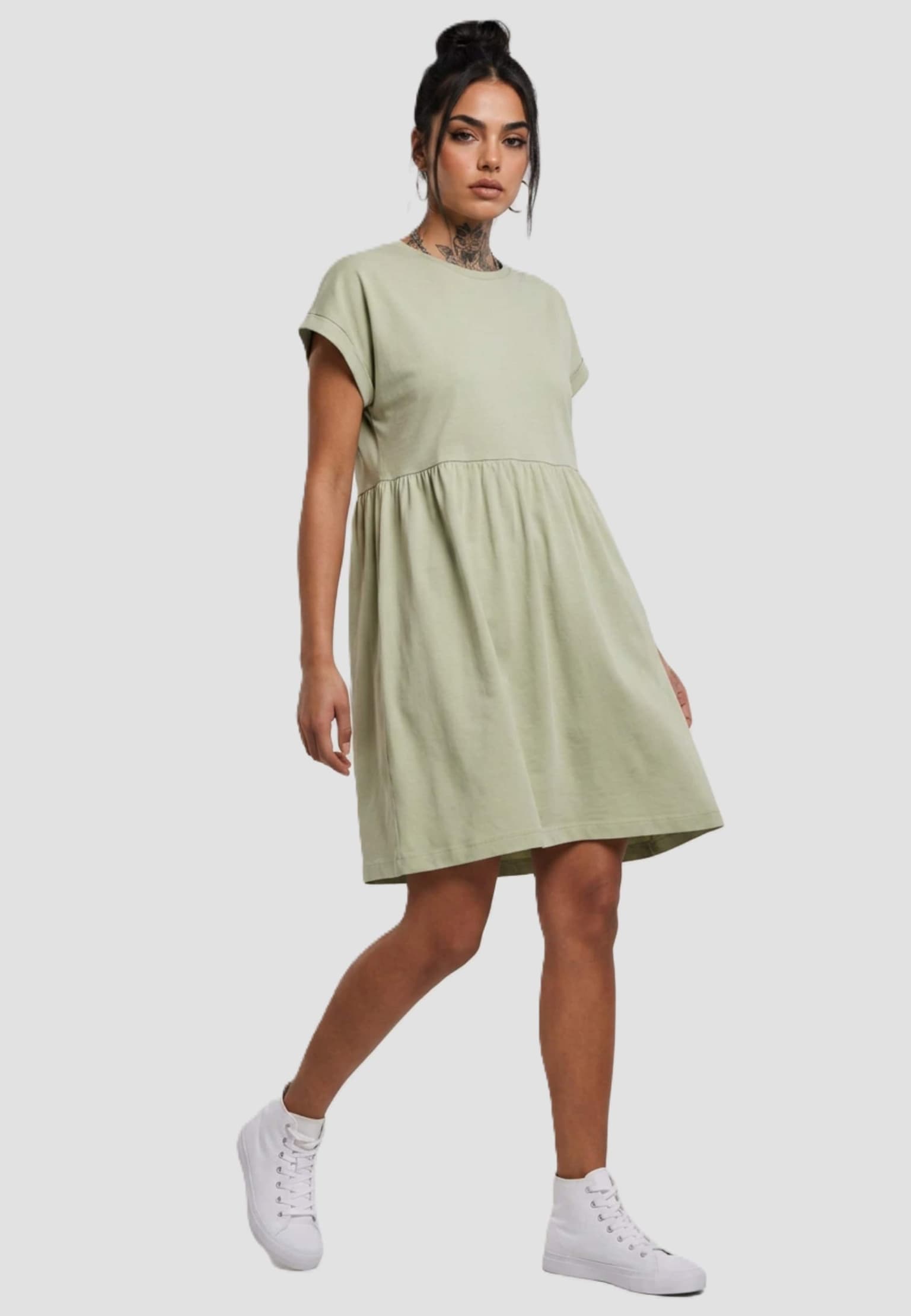 Urban Classics Ladies Essentials Empire Valance Tee Dress