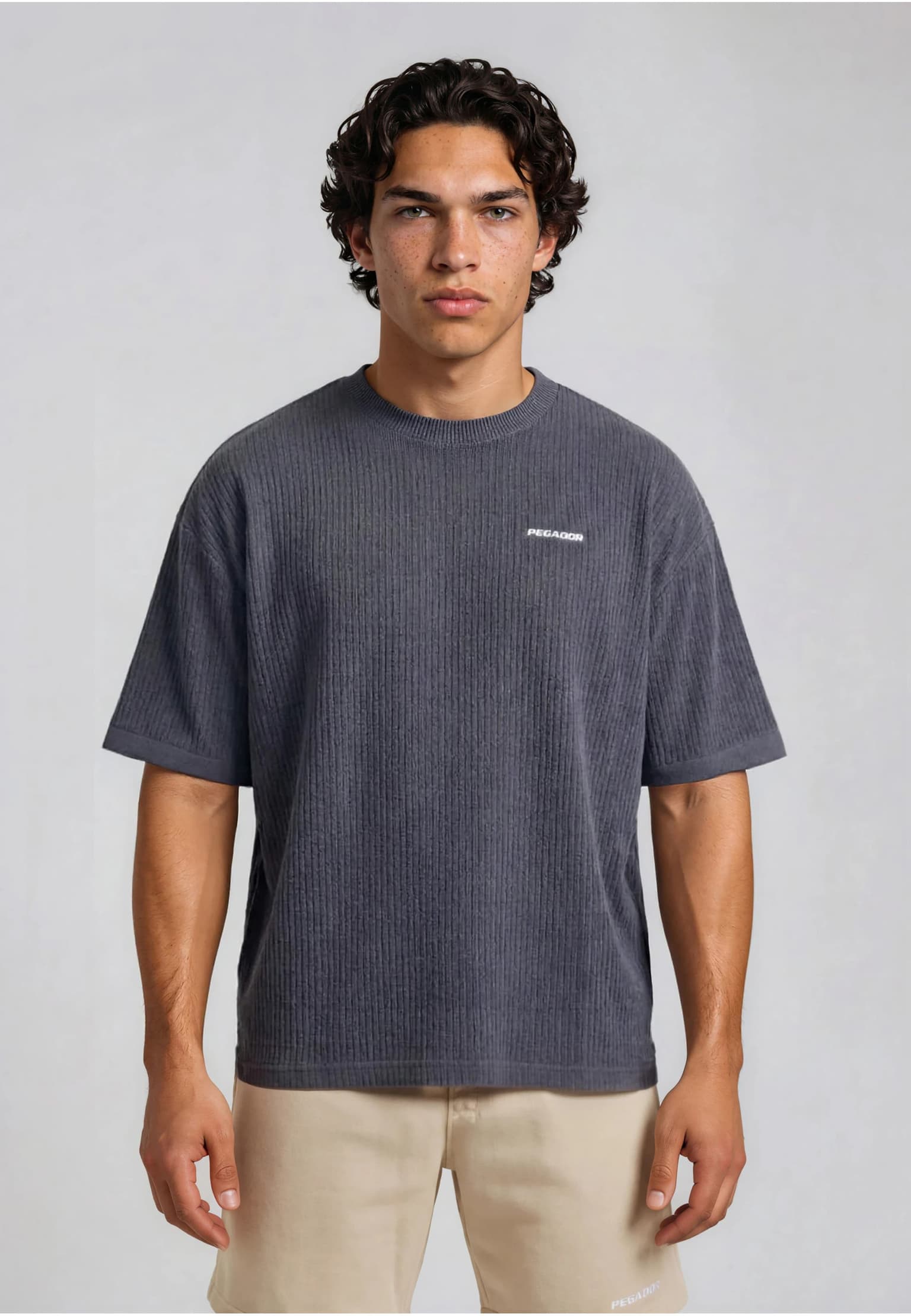 PEGADOR Ston Structured Knit Tee