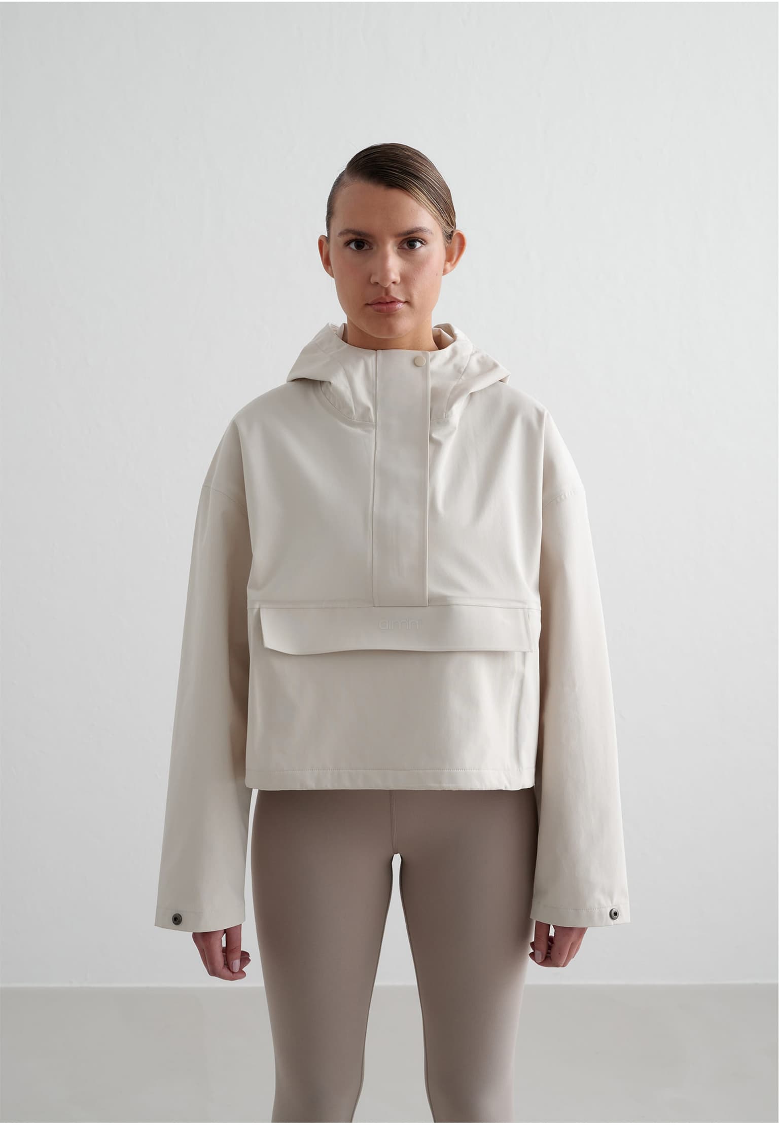 aimn Cropped Waterproof Anorak