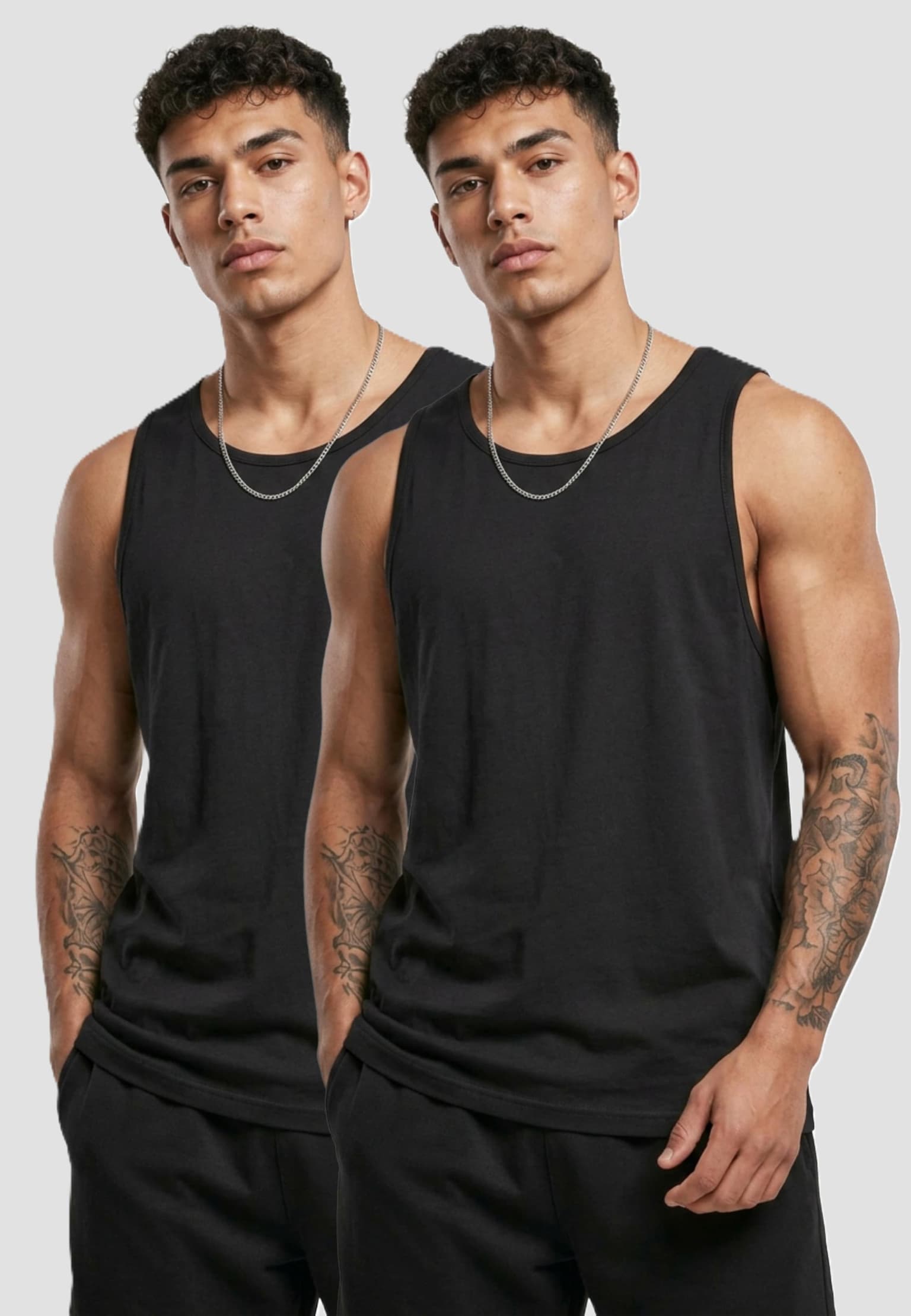Urban Classics Jersey Loose Tank 2-Pack