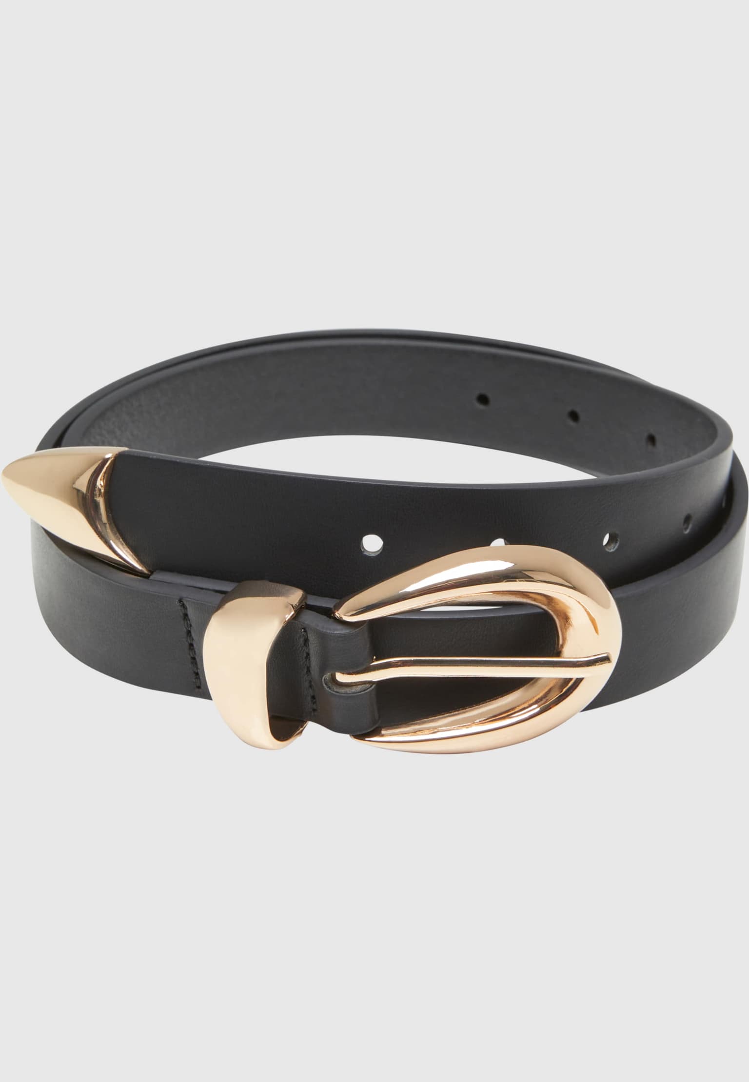 Urban Classics Chunky Buckle Loop Synthetic Leather Belt