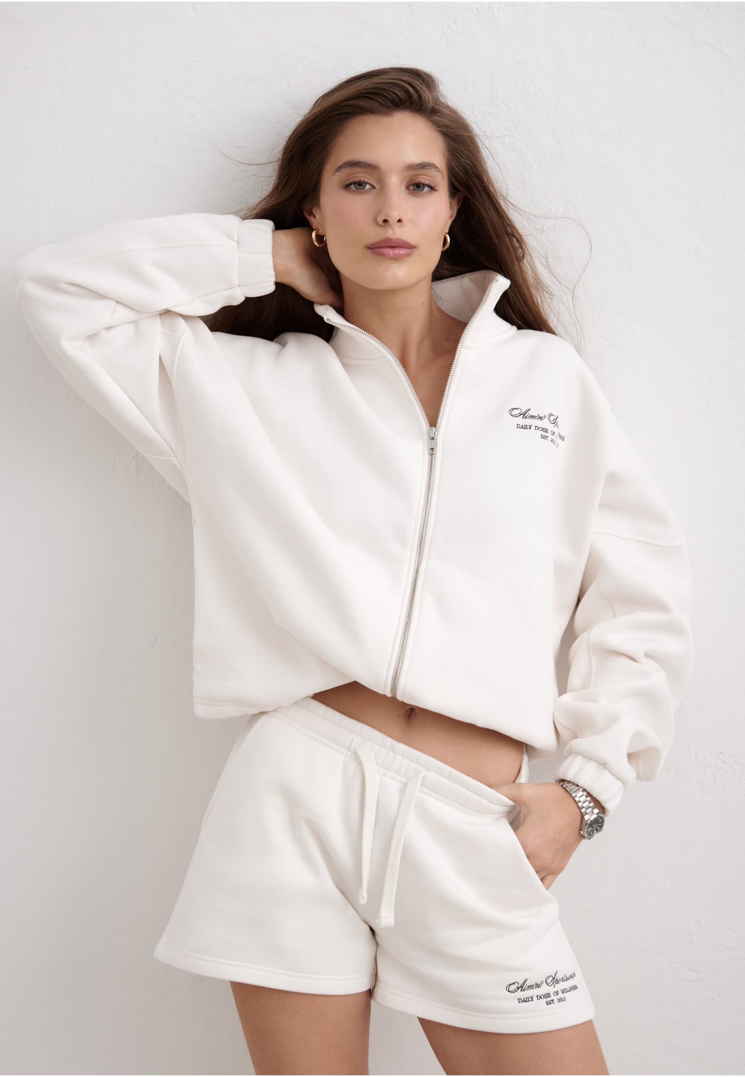 aimn Script Zip Jacket