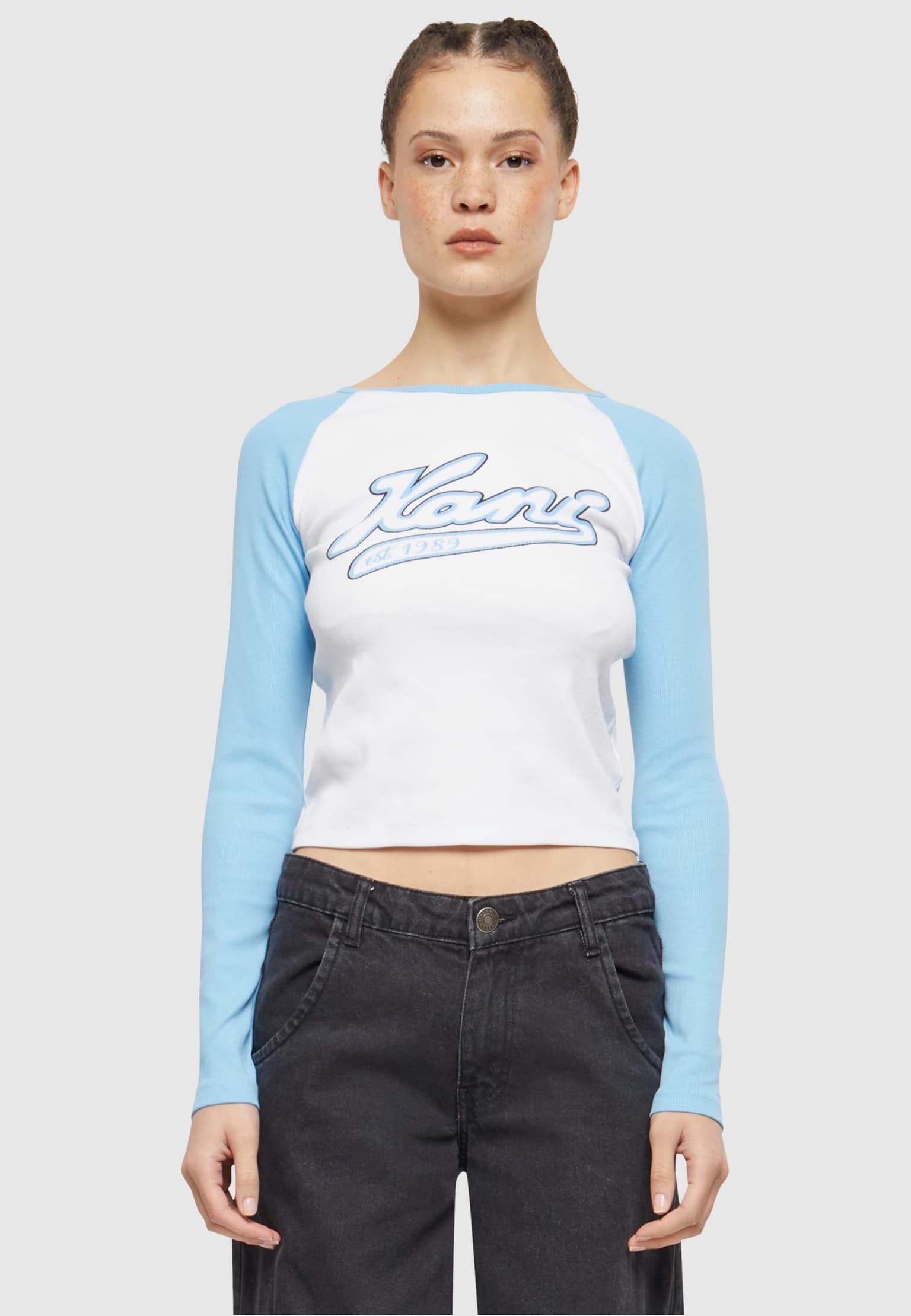 Karl Kani Varsity Crop Block Rib Ls