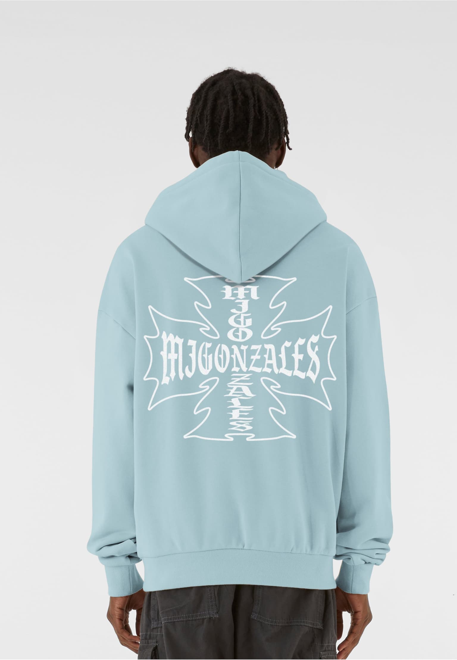 MJ Gonzales MJG Heavy Oversized Hoody - Iron Cross