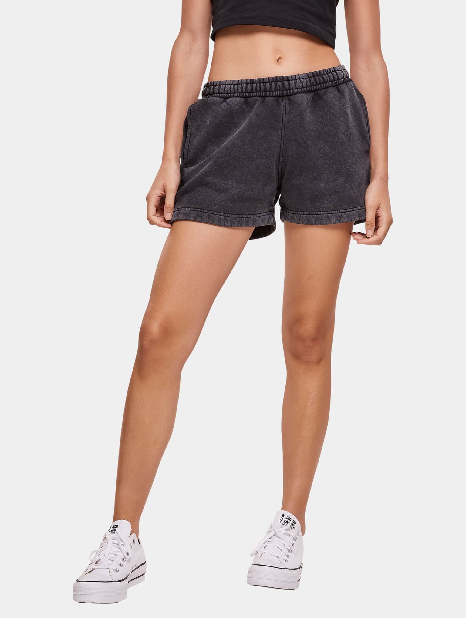 Urban Classics Ladies Stone Washed Short