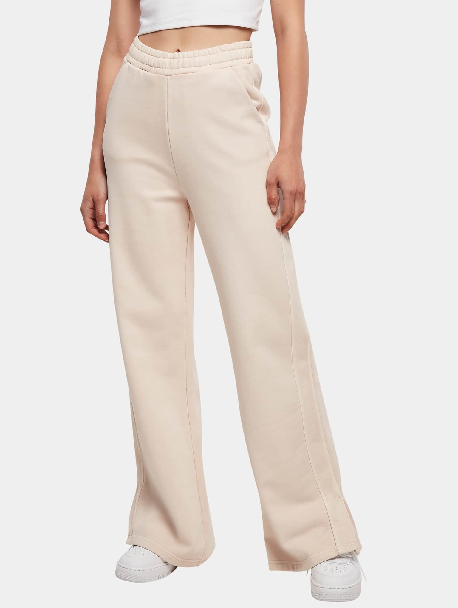Urban Classics Ladies Heavy Terry Garment Dye Slit Pants