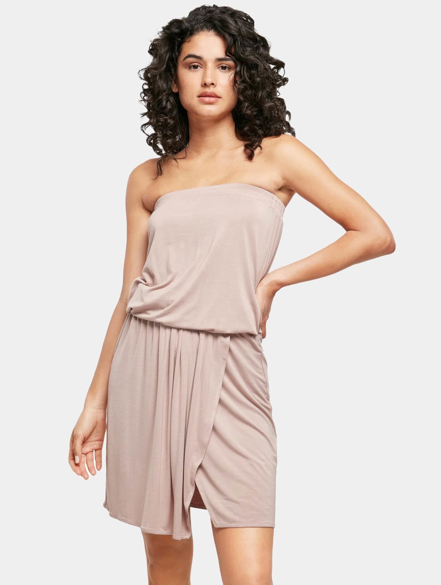 Urban Classics Ladies Viscose Short Bandeau Dress