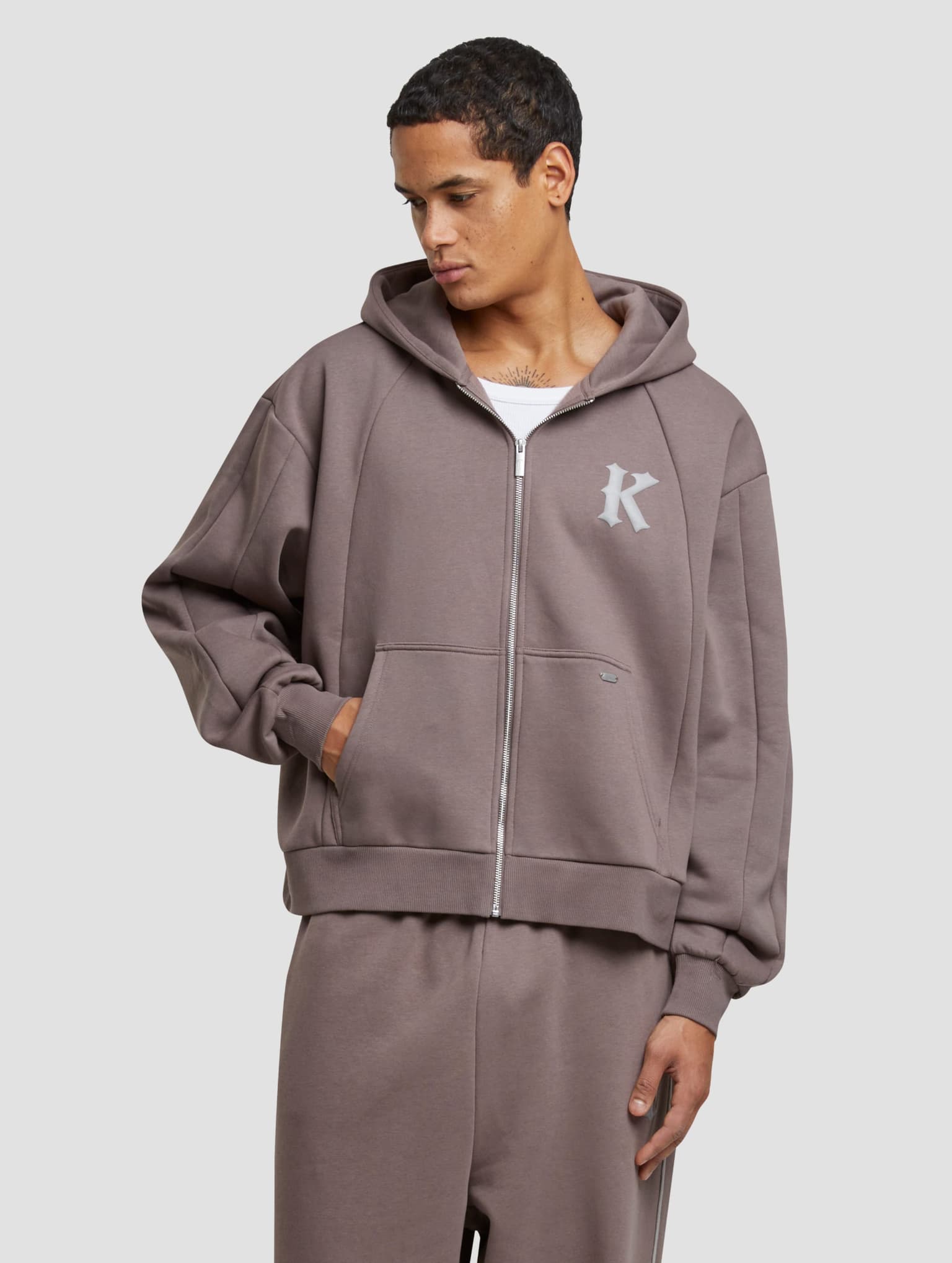 Karl Kani KK Boxy Full Zip Hoodie