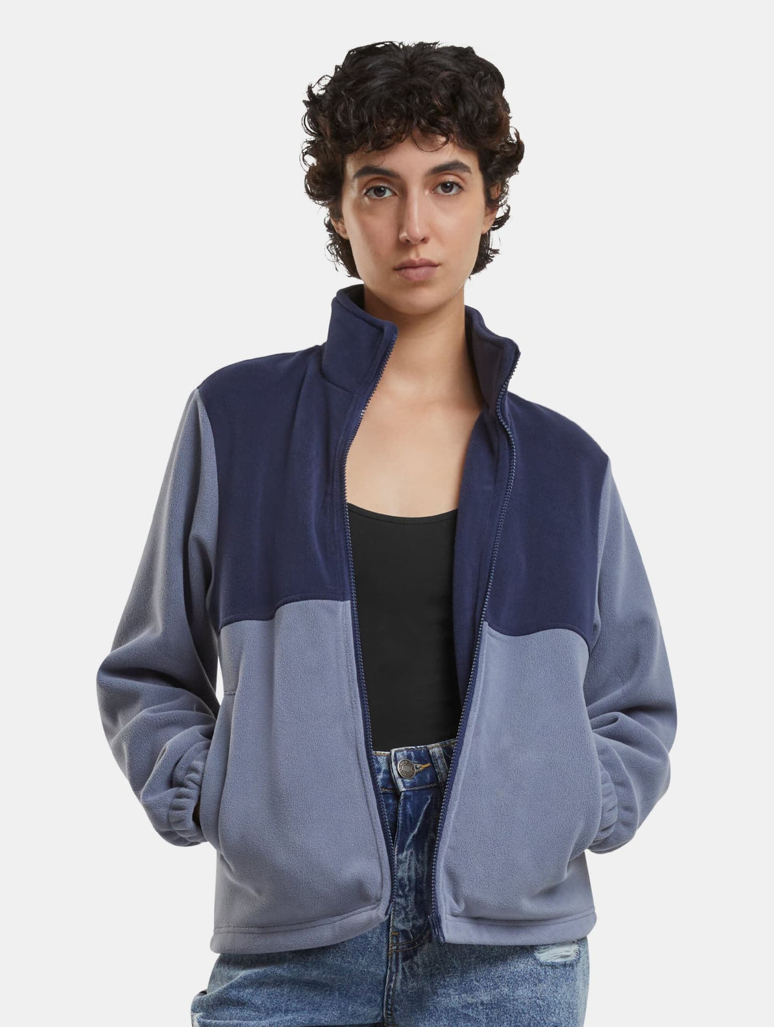 Urban Classics Ladies Double Polarfleece Übergangsjacke