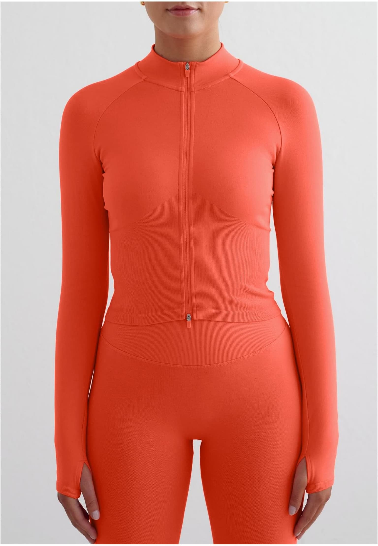 aimn Shape Seamless Zip Jacket