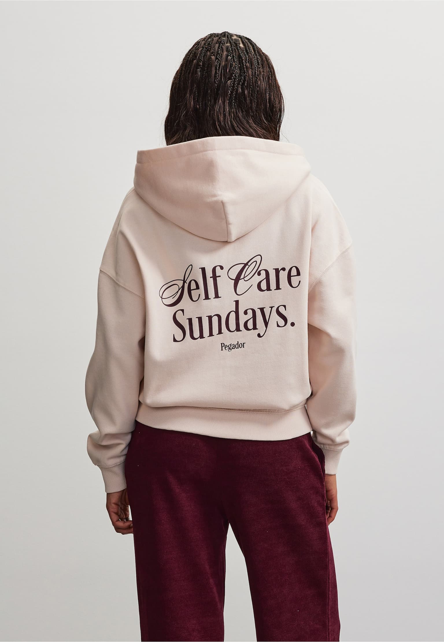 PEGADOR DEVA OVERSIZED SWEAT JACKET