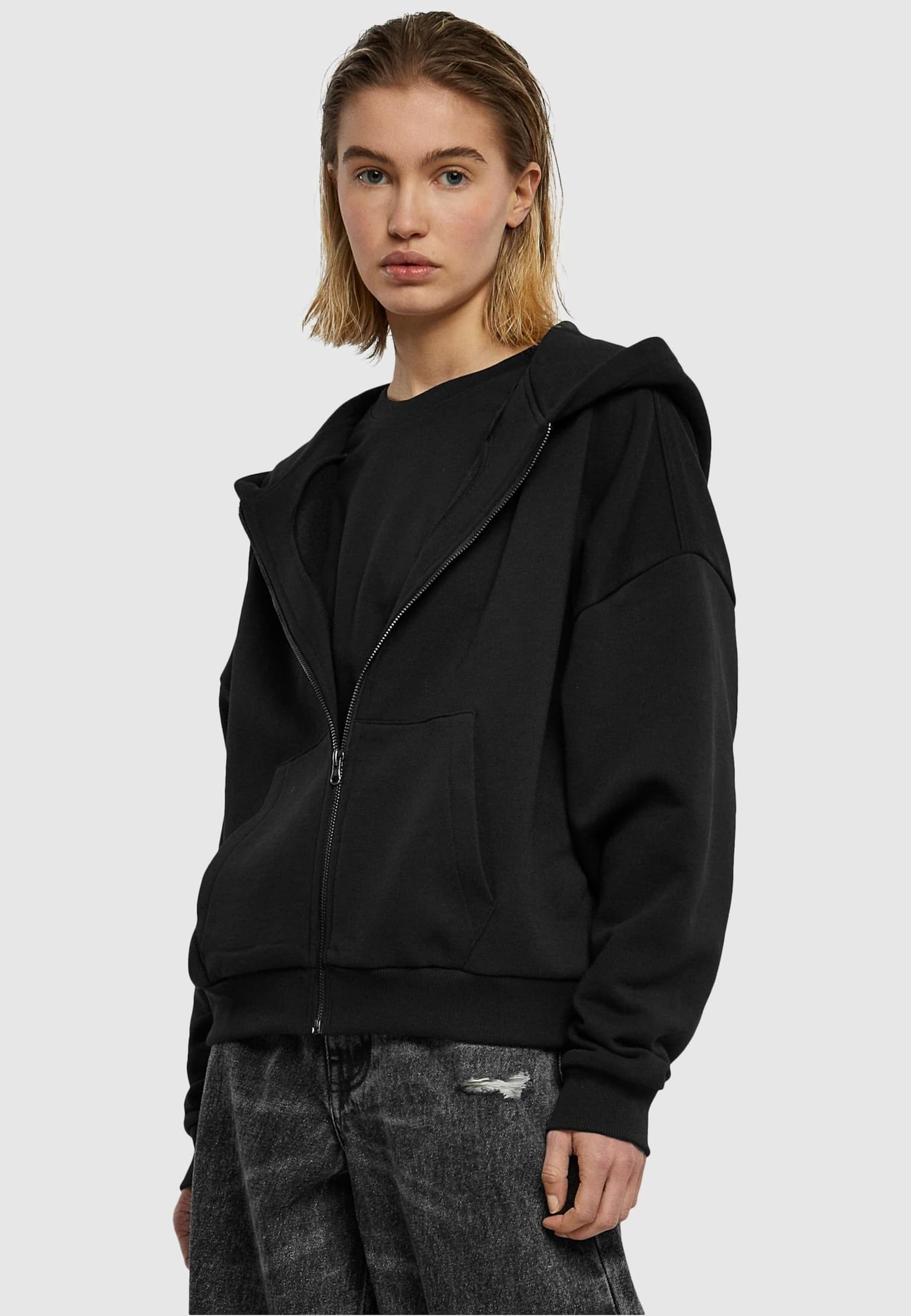 Urban Classics Ladies Boxy Zip Hoody