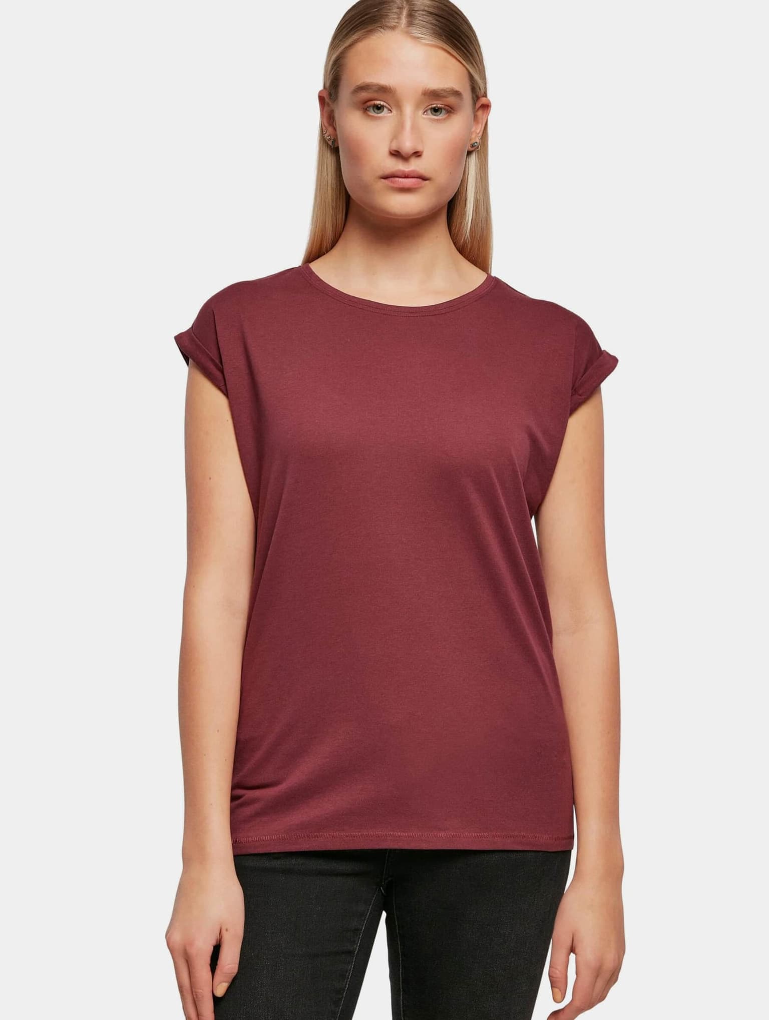 Build Your Brand Ladies Extended Shoulder Tee