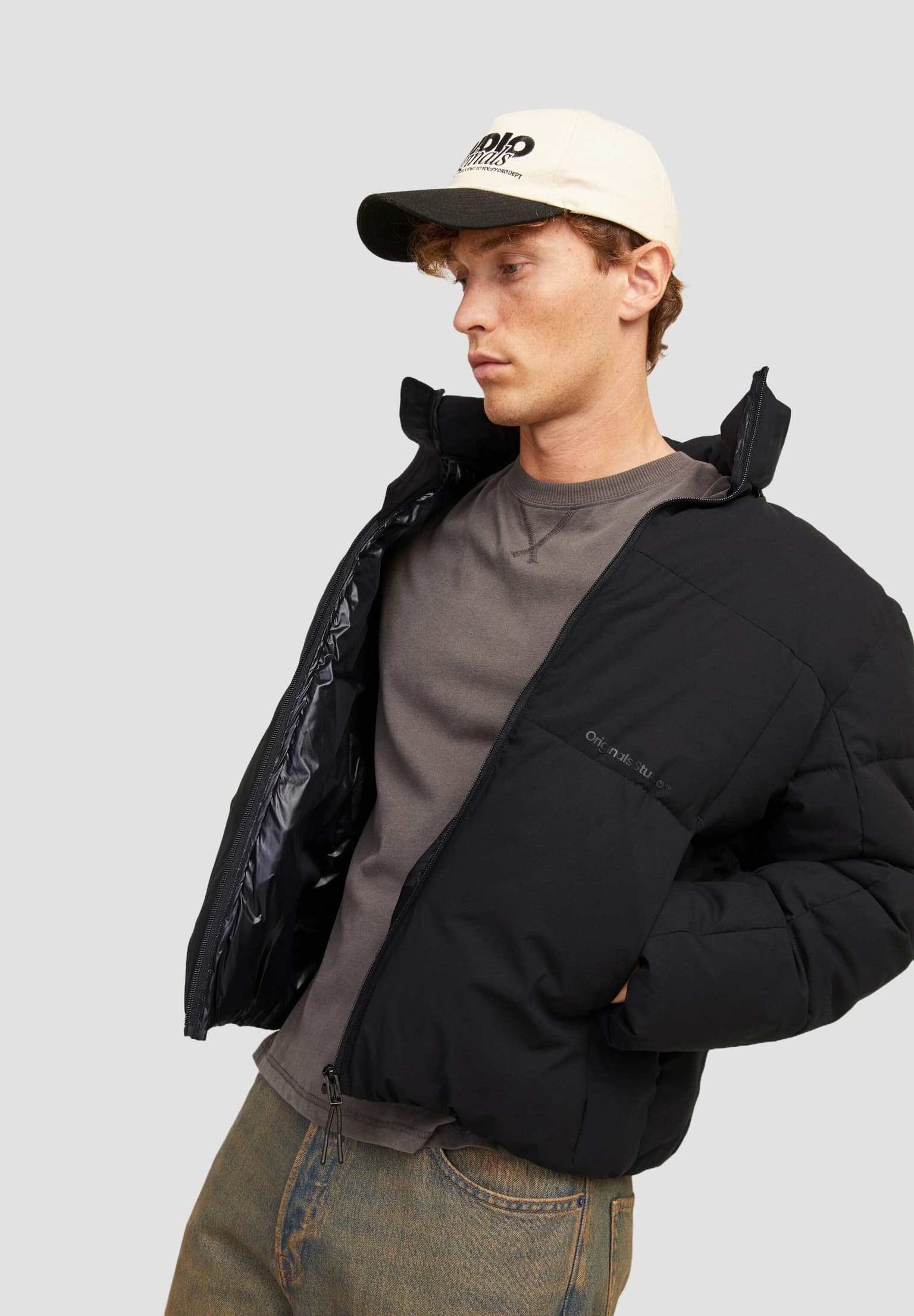 Jack and Jones & Vesterbro Blocking Puffer Jacket