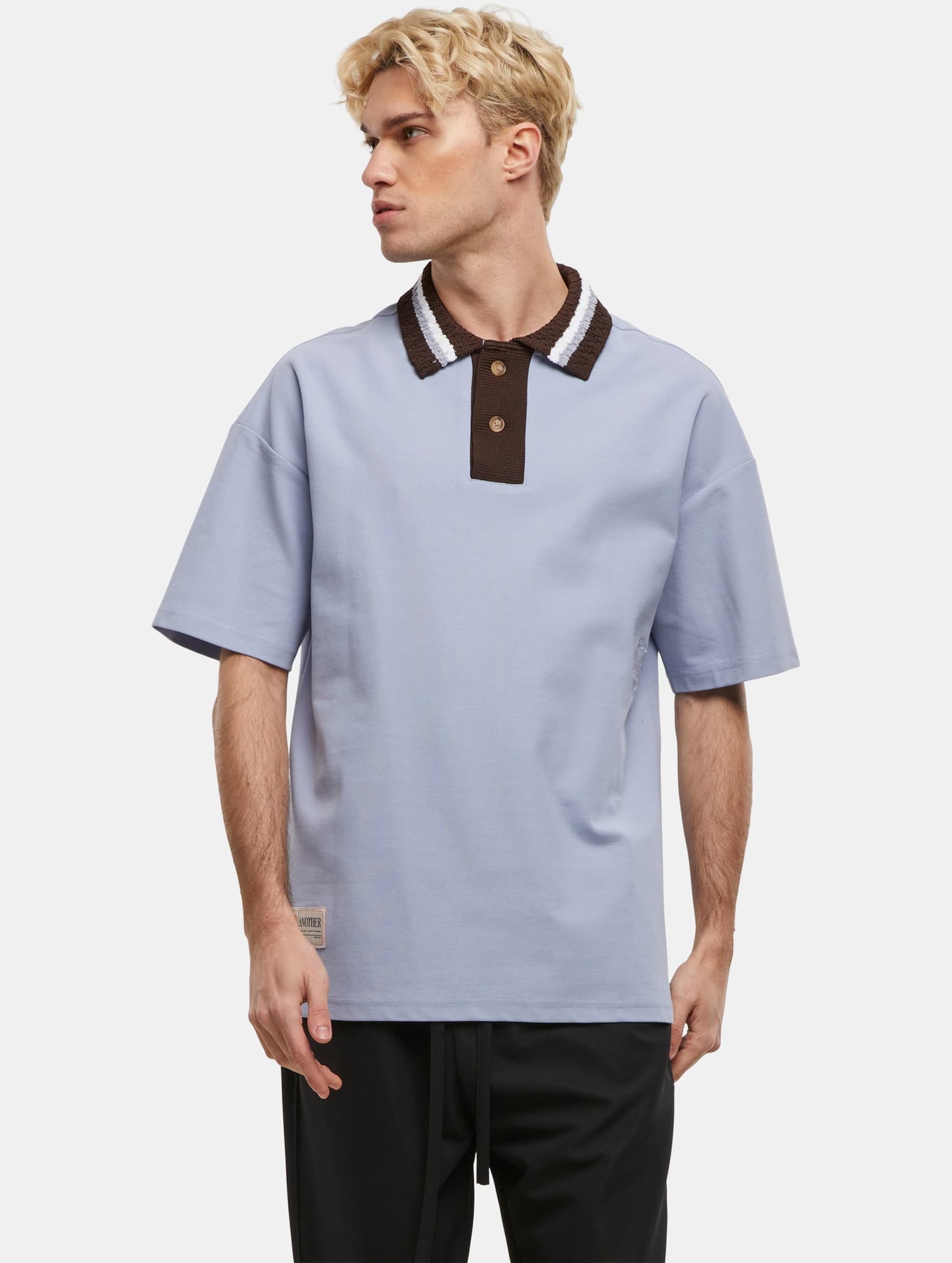 Another Cotton Lab ACL Knit Collar Oversized Polo