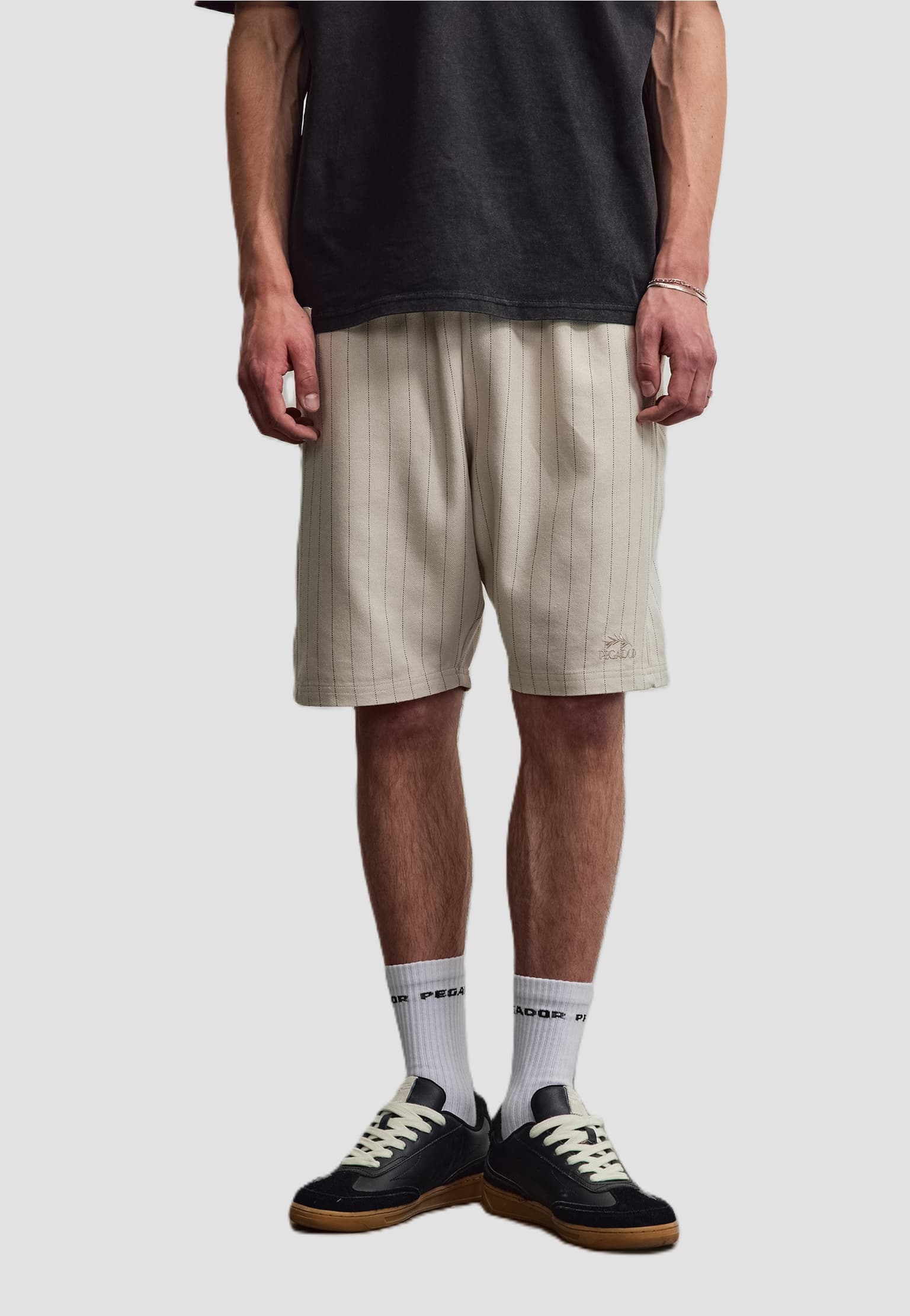 PEGADOR Kenmare Pinstripe Short
