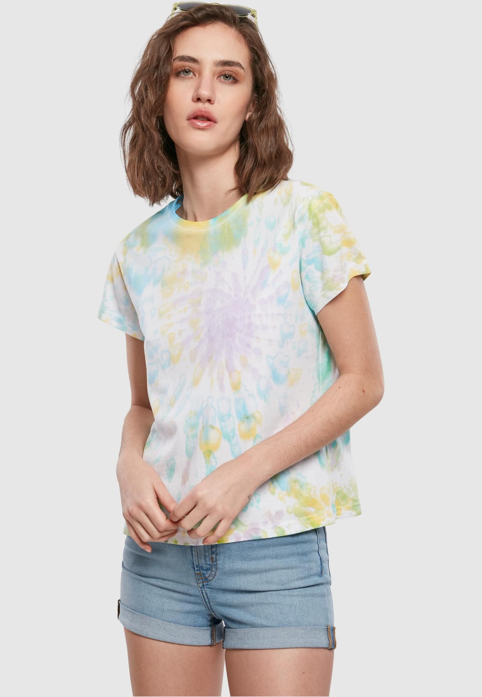 Urban Classics Ladies Tie Dye Boyfriend Tee