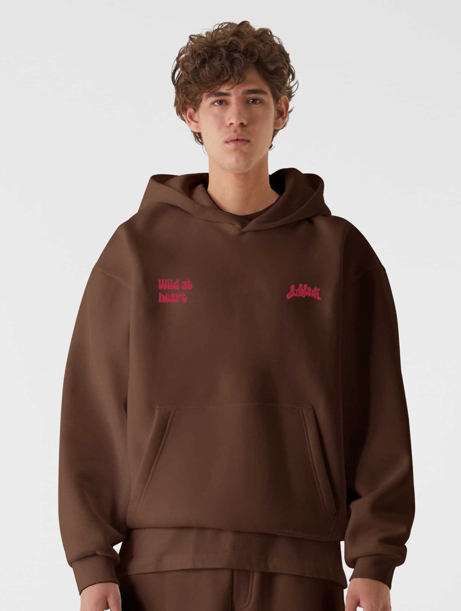 Lost Youth Oversized Wild At Heart Hoodie