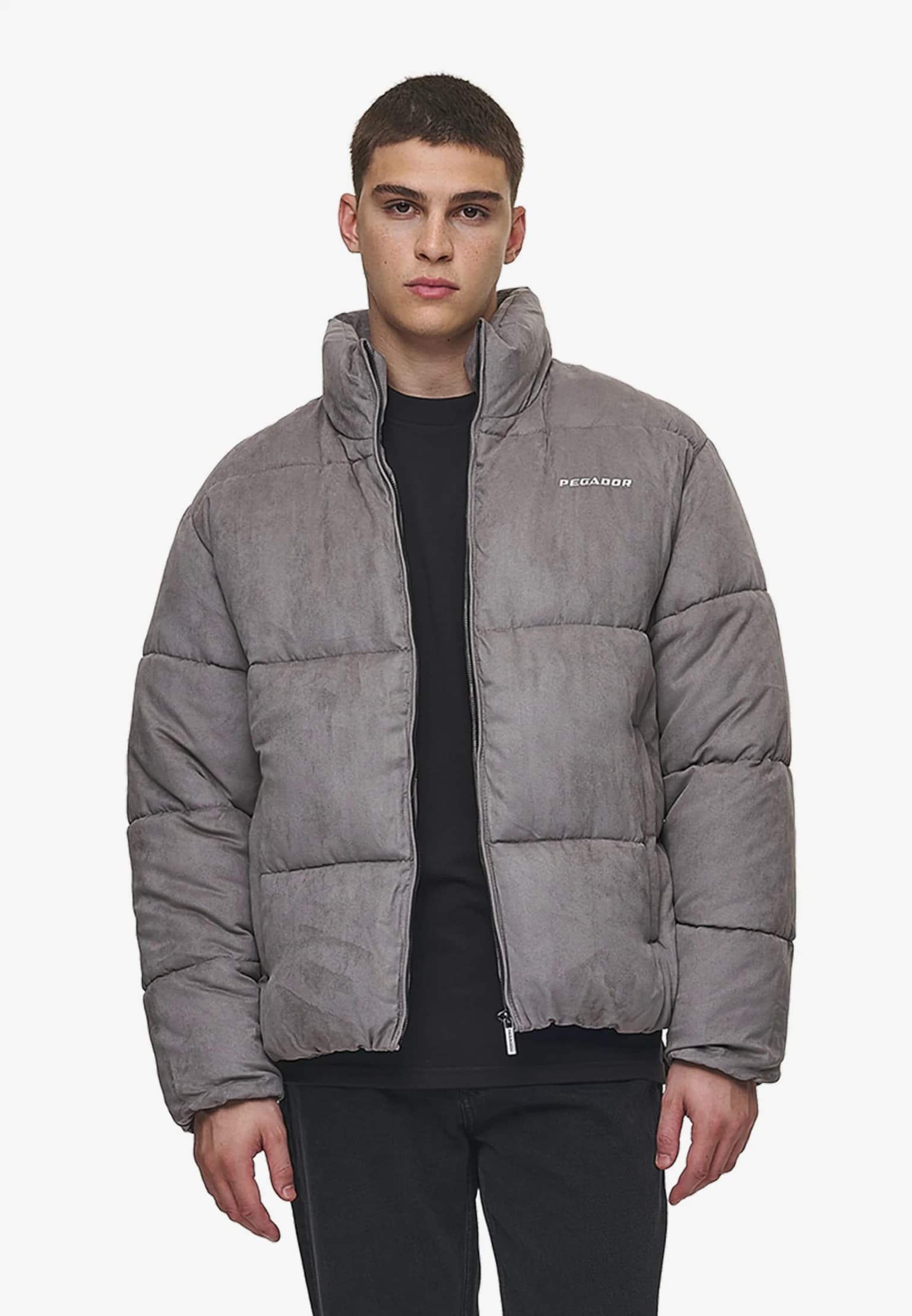 PEGADOR Sidan Velour Puffer Jacket