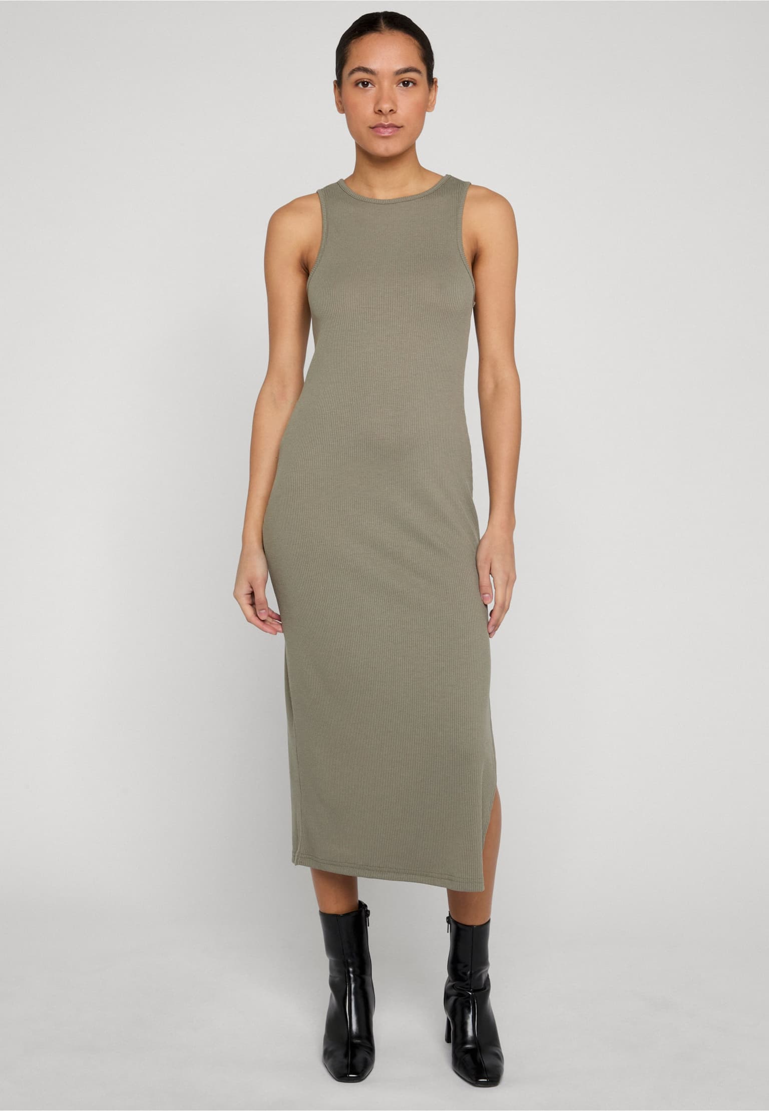 Urban Classics Ladies Long Racerback Rib Dress