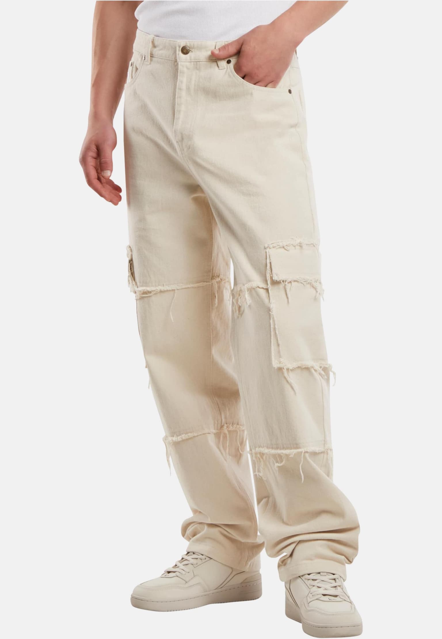 Karl Kani Og Fringed Baggy Cargo Pants