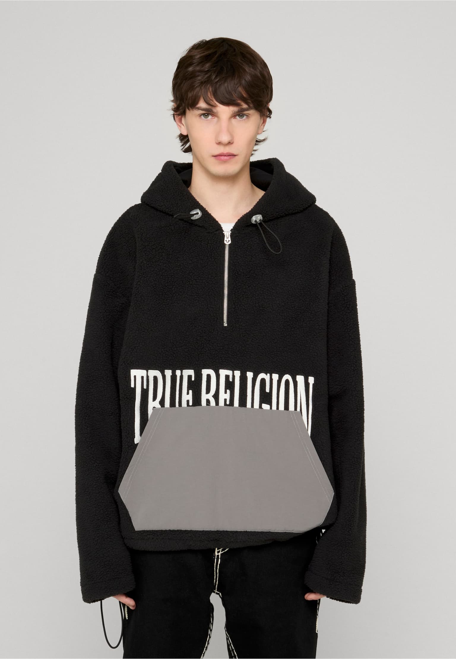 True Religion FLEECE HALF ZIP HOODIE