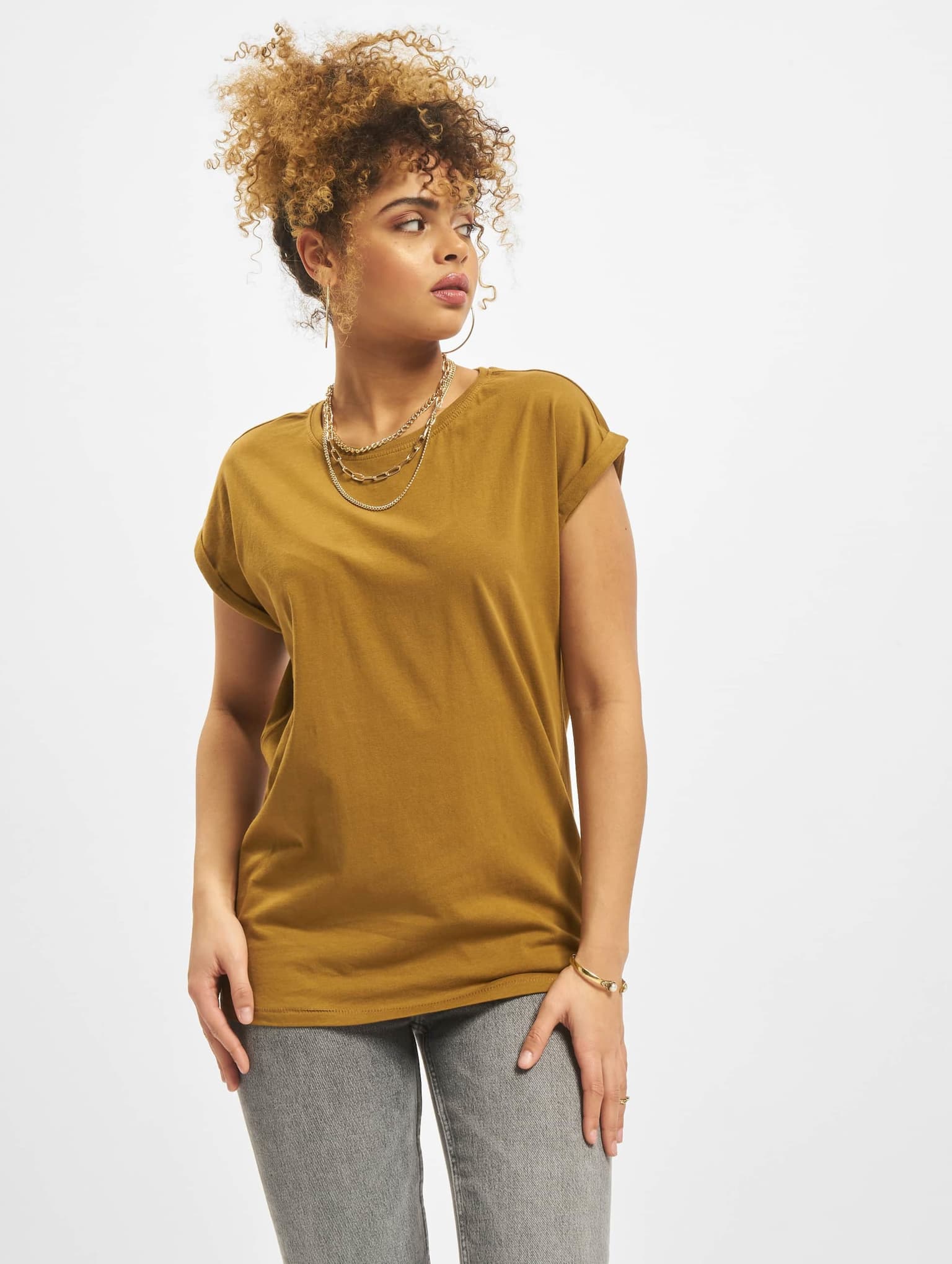 Urban Classics Ladies Extended Shoulder Tee