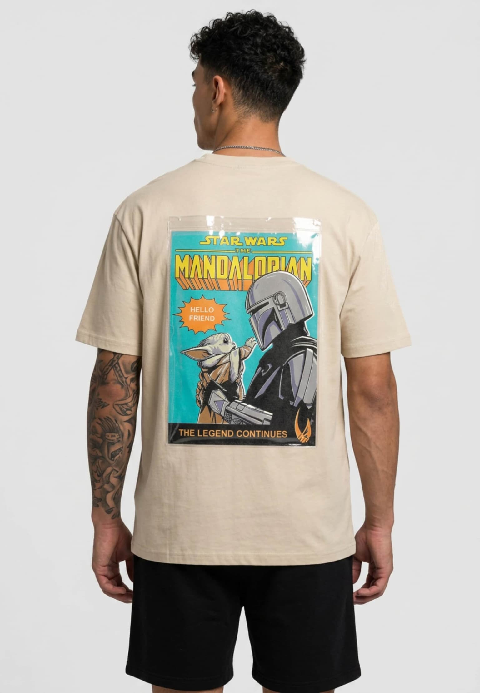 Merchcode Star Wars Mandalorian Magazine Cover 1 Loose Tee
