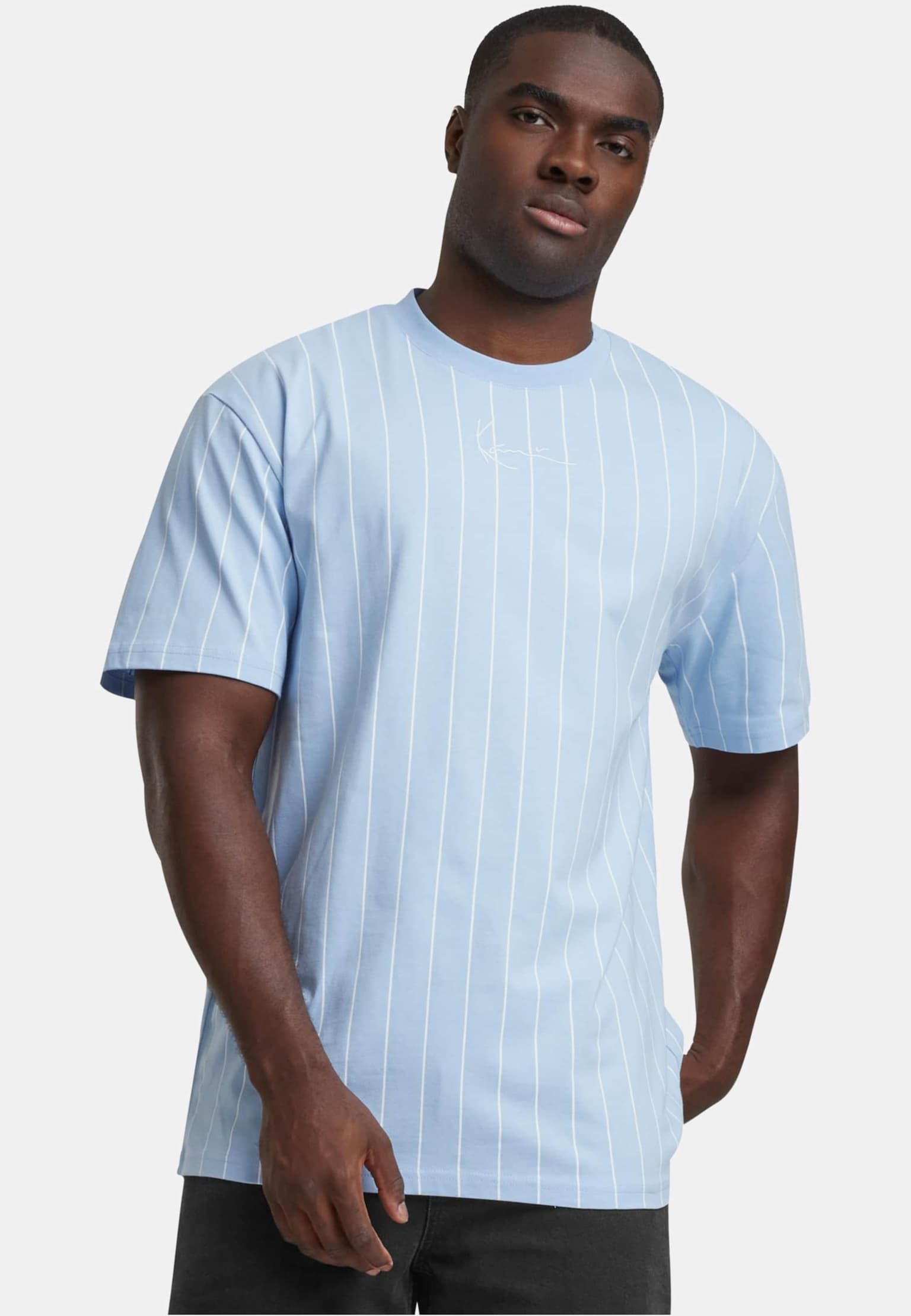 Karl Kani Small Signature Essential Pinstripe Tee