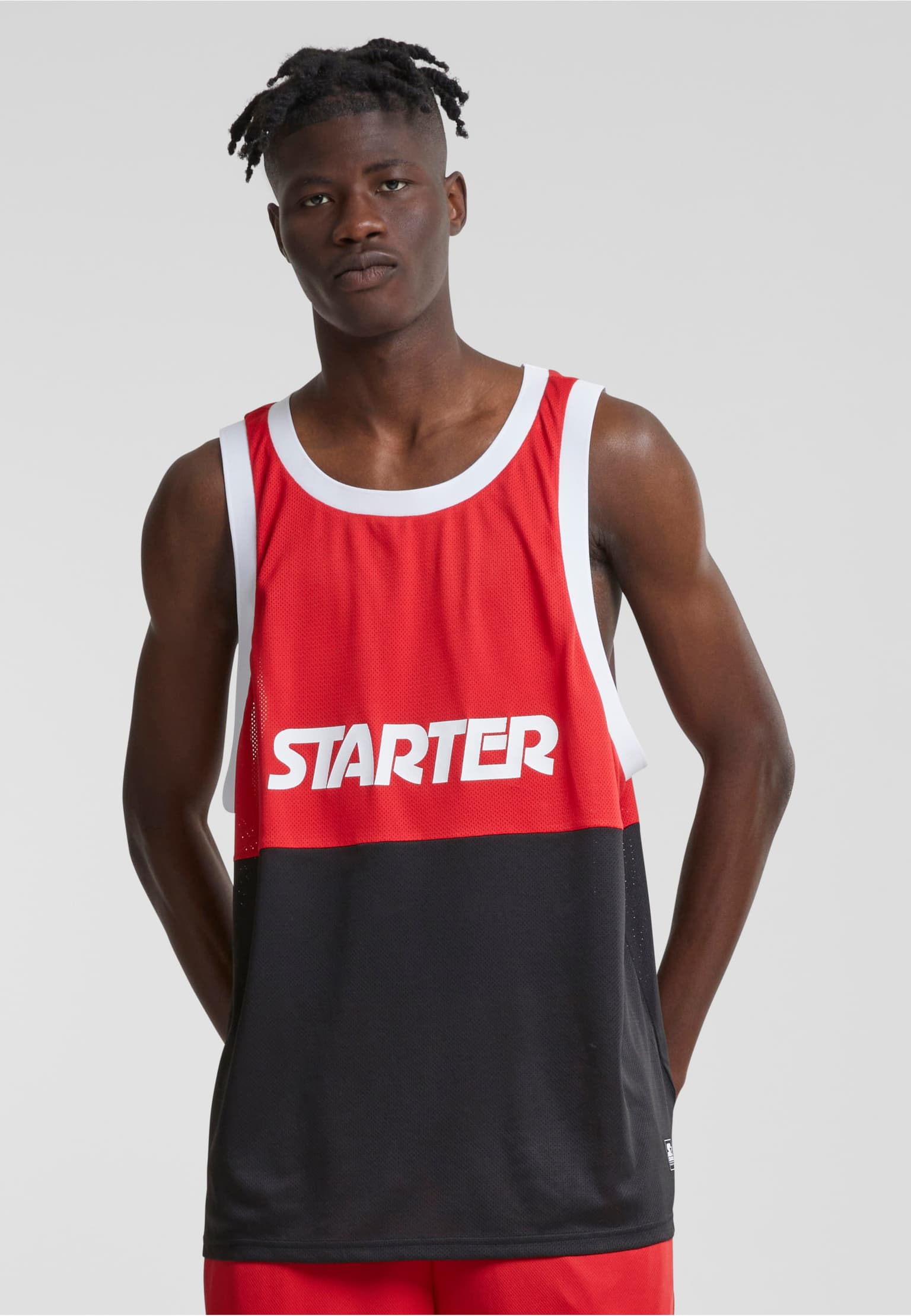 Starter Black Label Split Mesh Tank Top