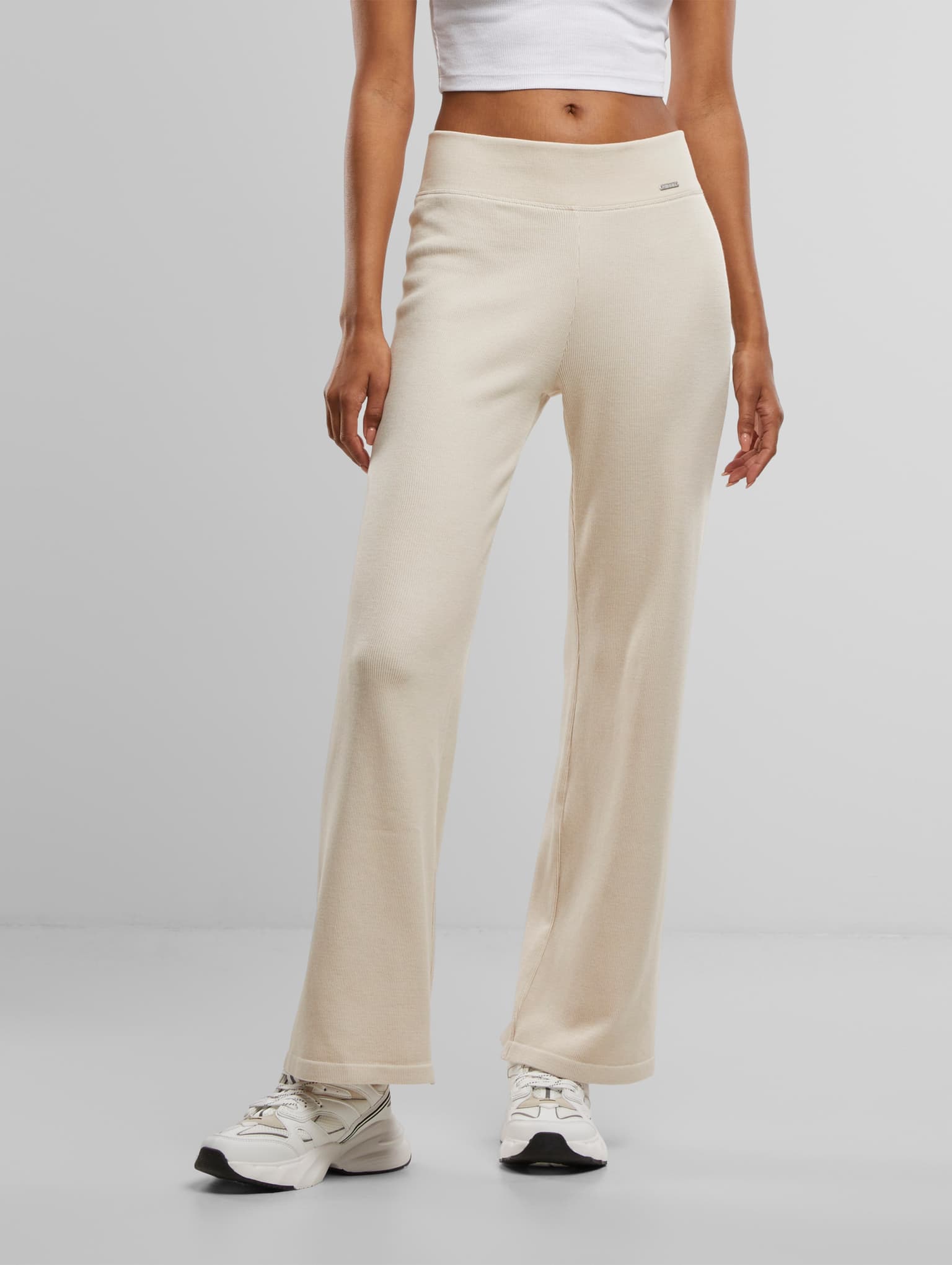 aimn aim'n Ribbed Wool Petite Wide Jogginghose