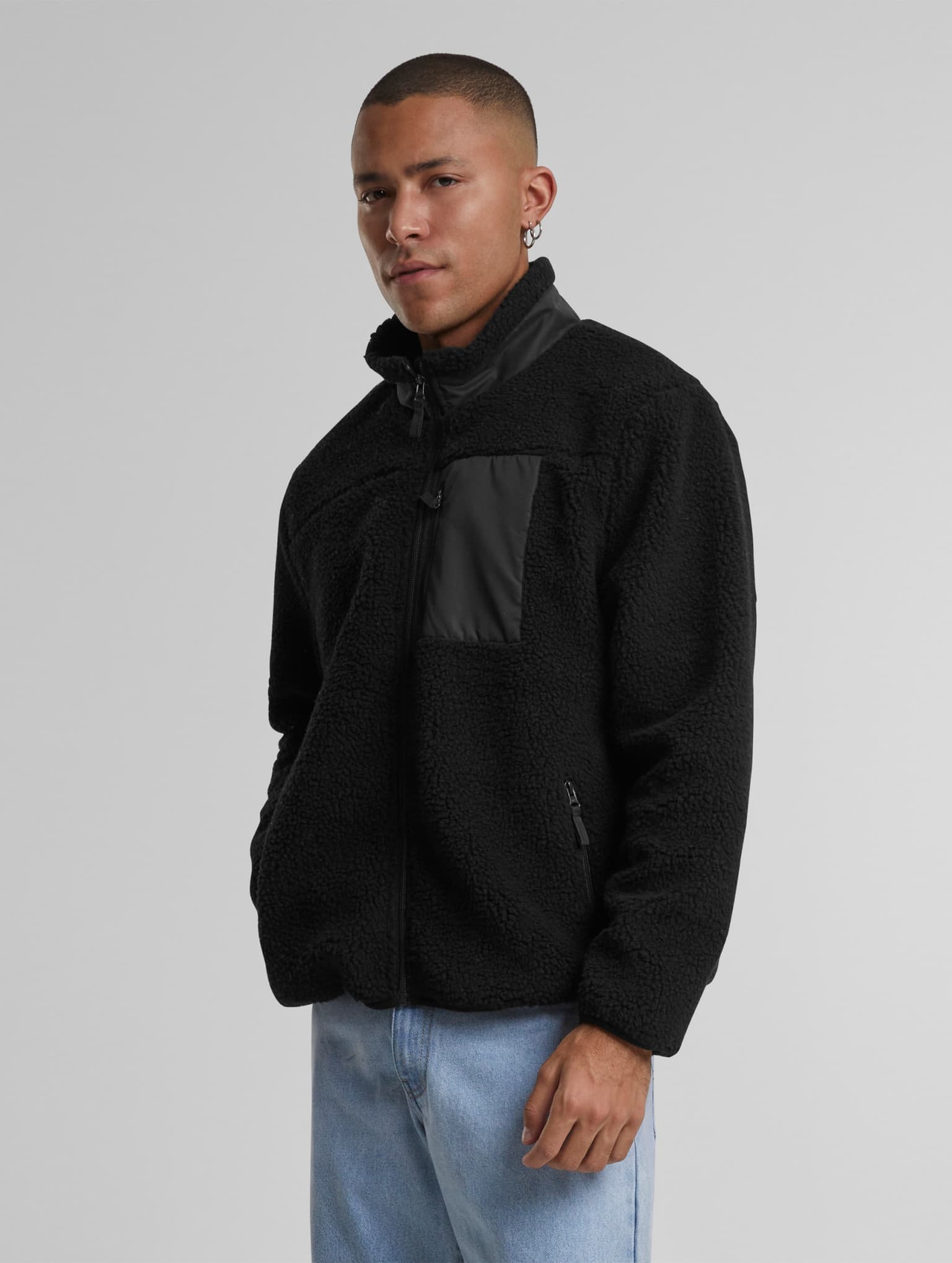 Urban Classics Teddy With Stand Up Collar Übergangsjacke